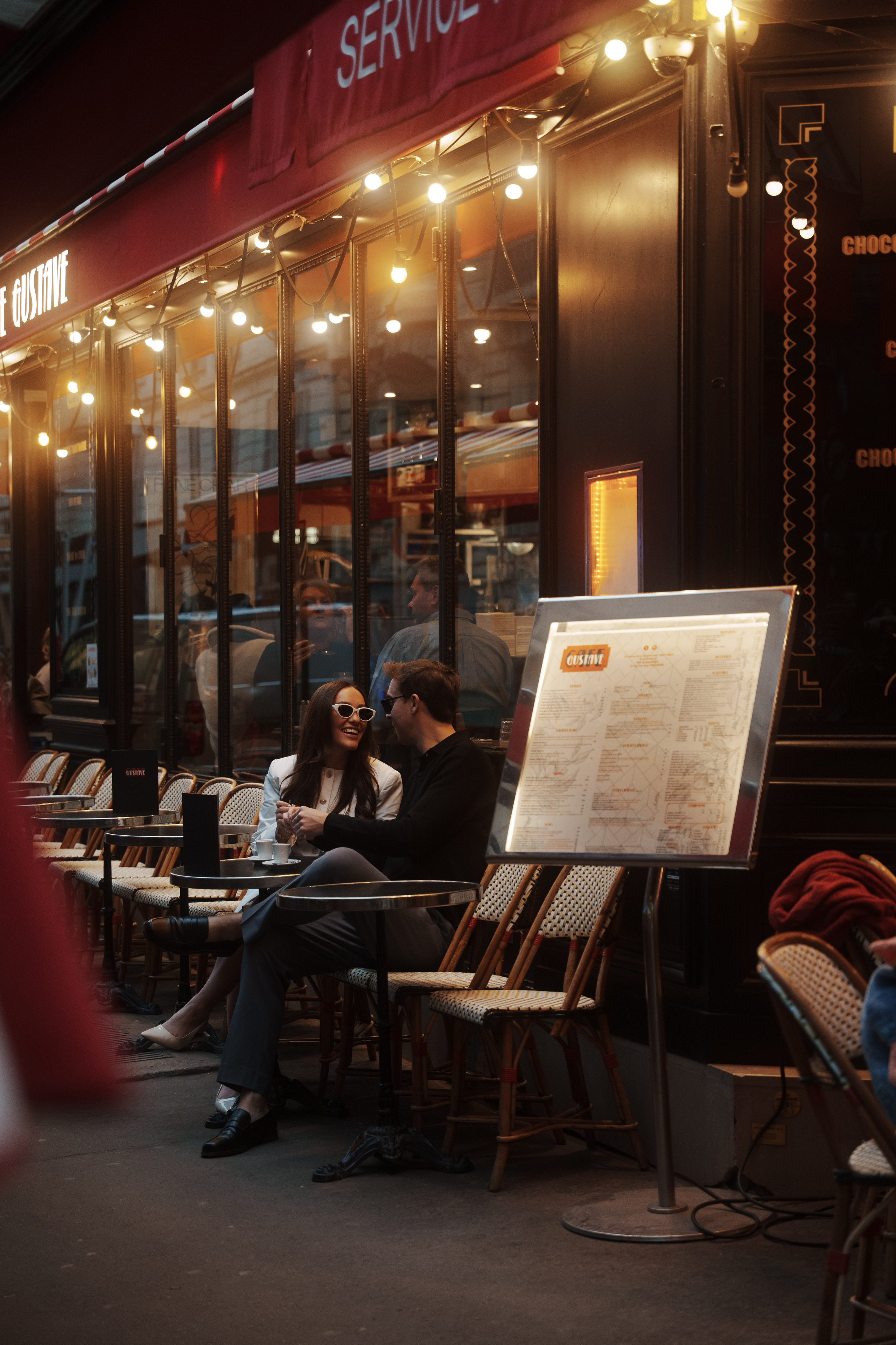 Alyssa & Dane — Fall, Evening, Eiffel Tower. Фотограф в Париже Полина Осипова