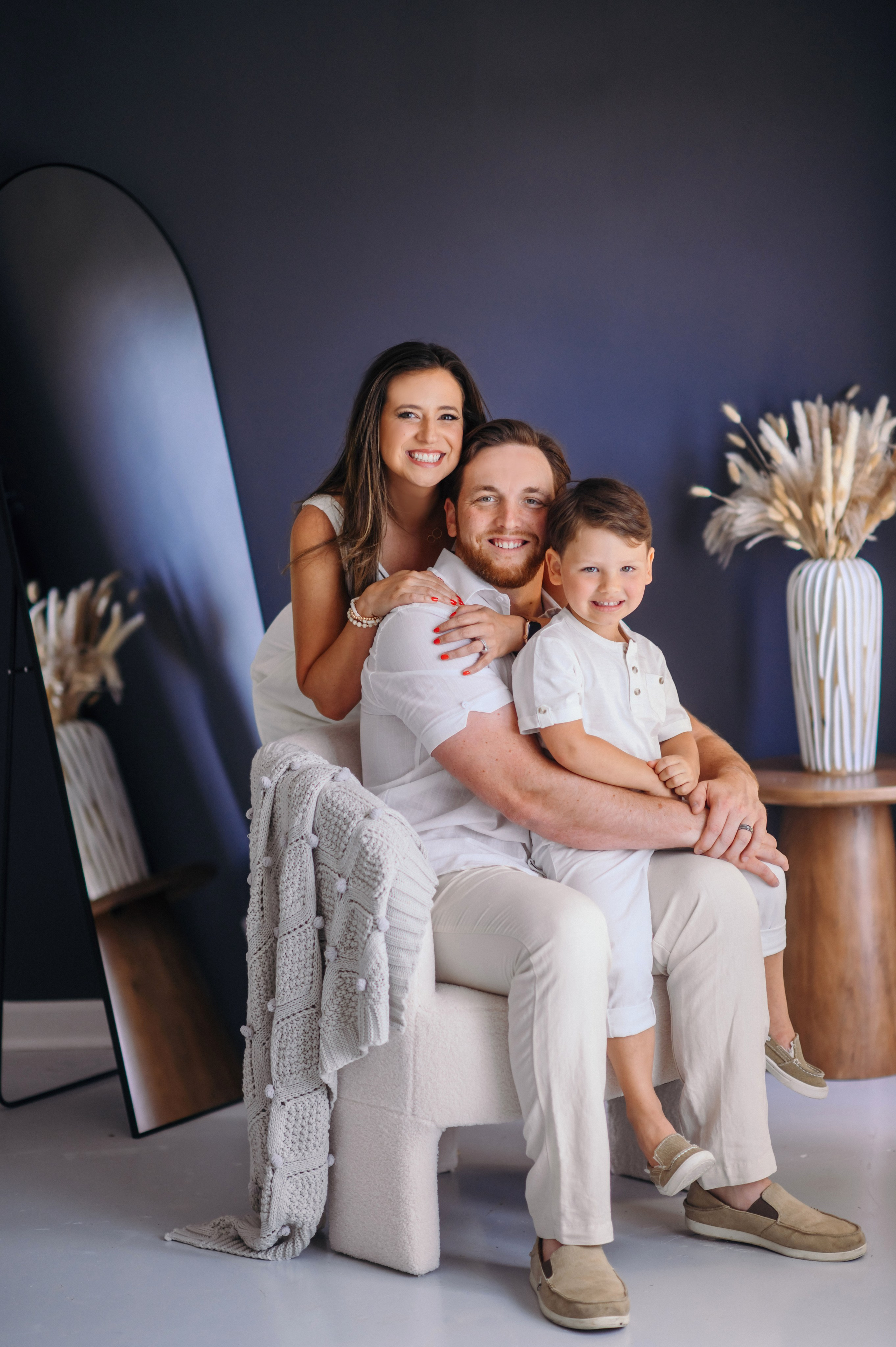 Amanda, Sam and Hayes. Wedding, maternity and family photographer in Charlotte Tasha Minn