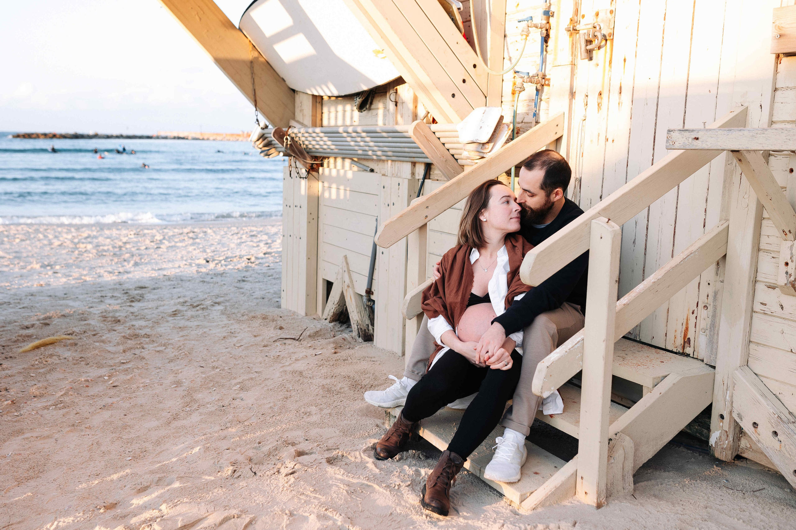 WINTER, PREGNANCY PHOTOSESSION (TEL AVIV). PHOTOGRAPHER IN ISRAEL