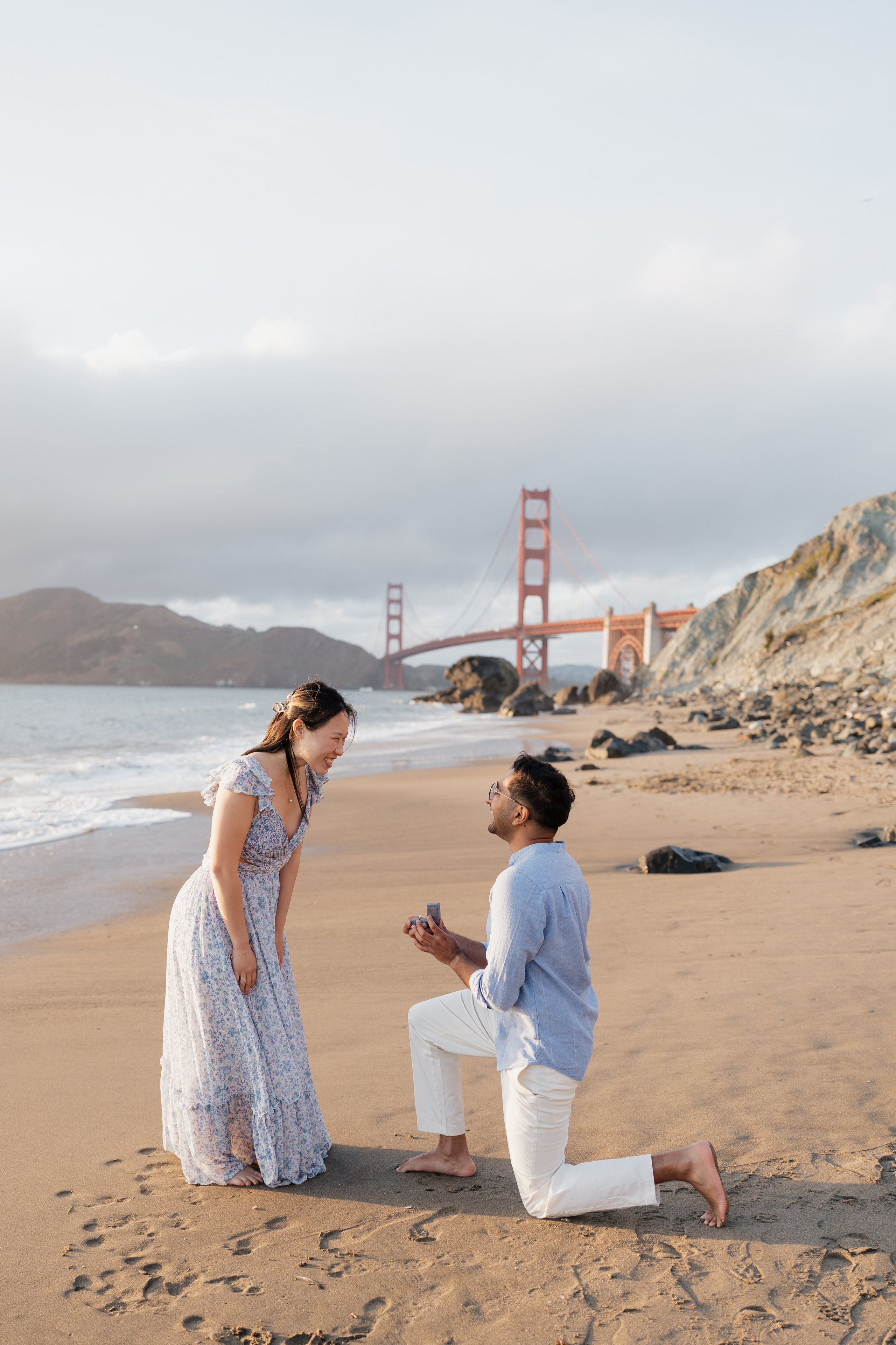 Proposal with golden gate view. Soulo Photography | San Francisco Bay Area Based Photographer