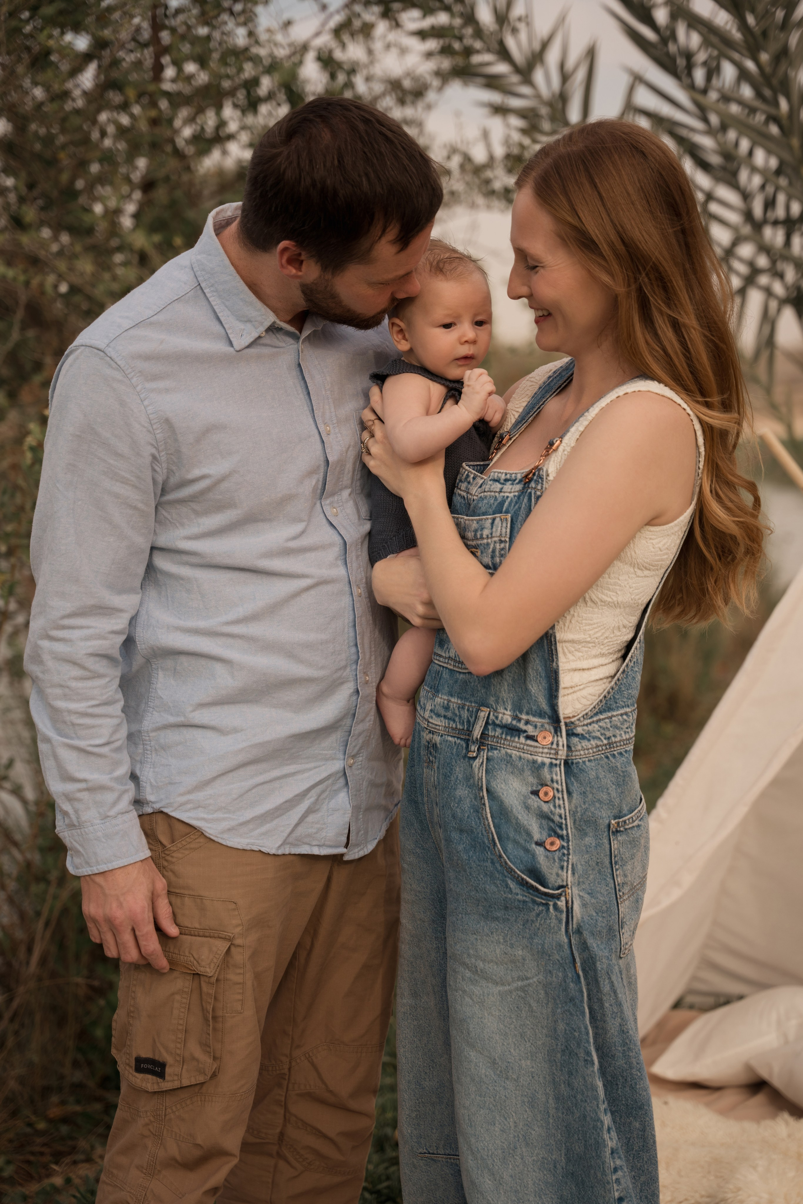 Celebrating 2 months milestone by the lake. Angela Iakovleva — Family Photographer in Dubai