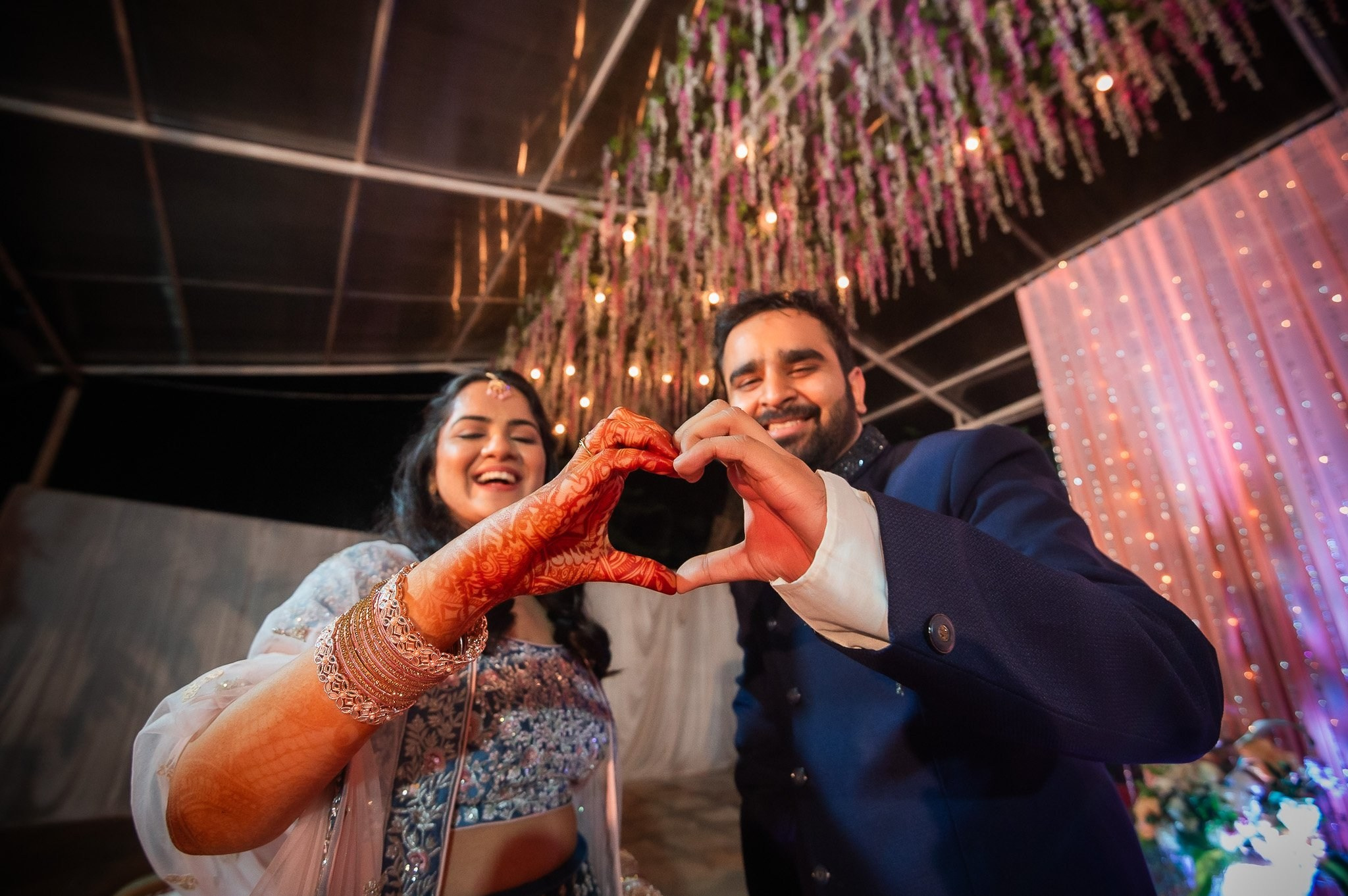Telugu + Punjabi Fusion Wedding at Le Roma Gardenia resort, Bangalore, India