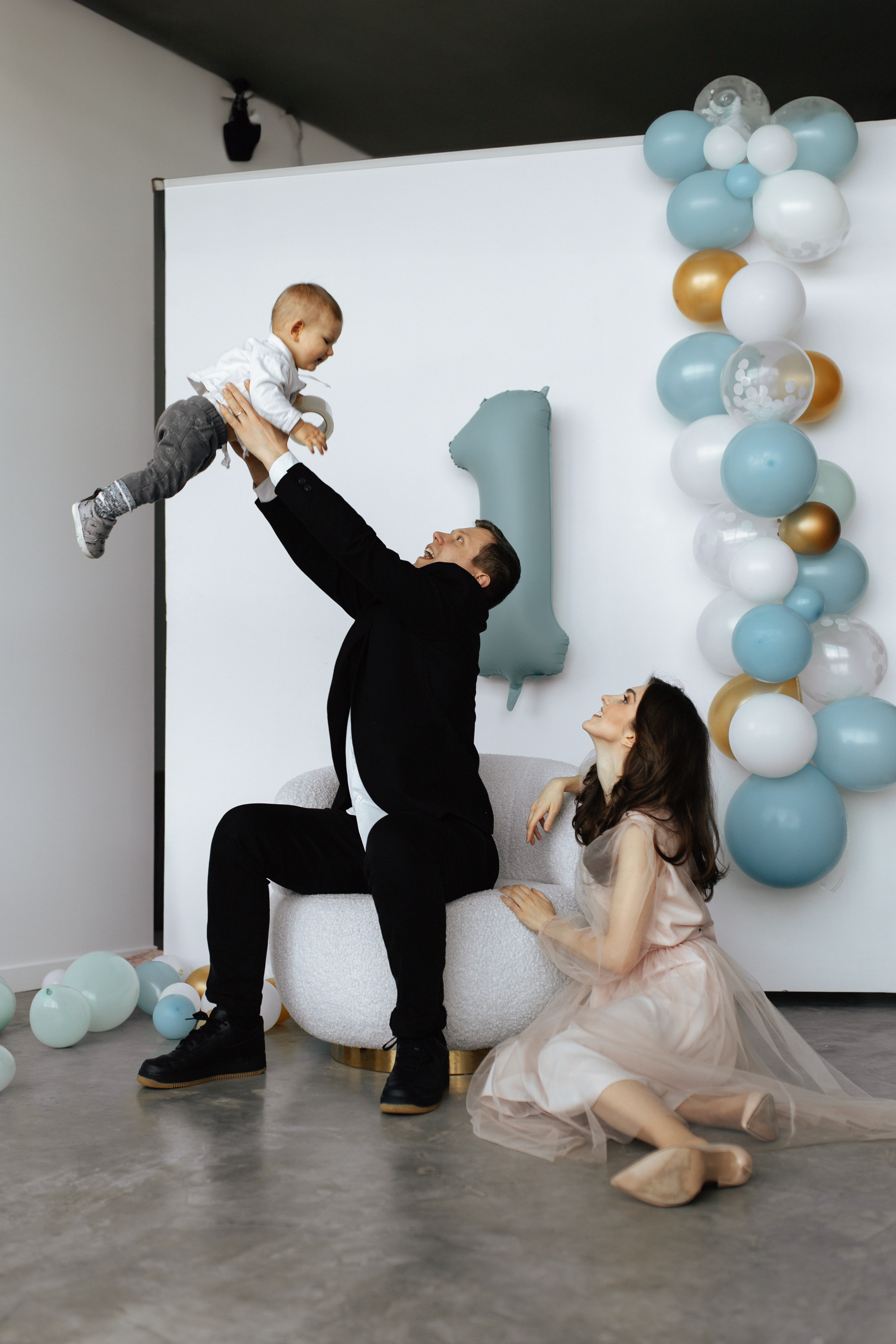 Aleksandr’s first birthday. Home