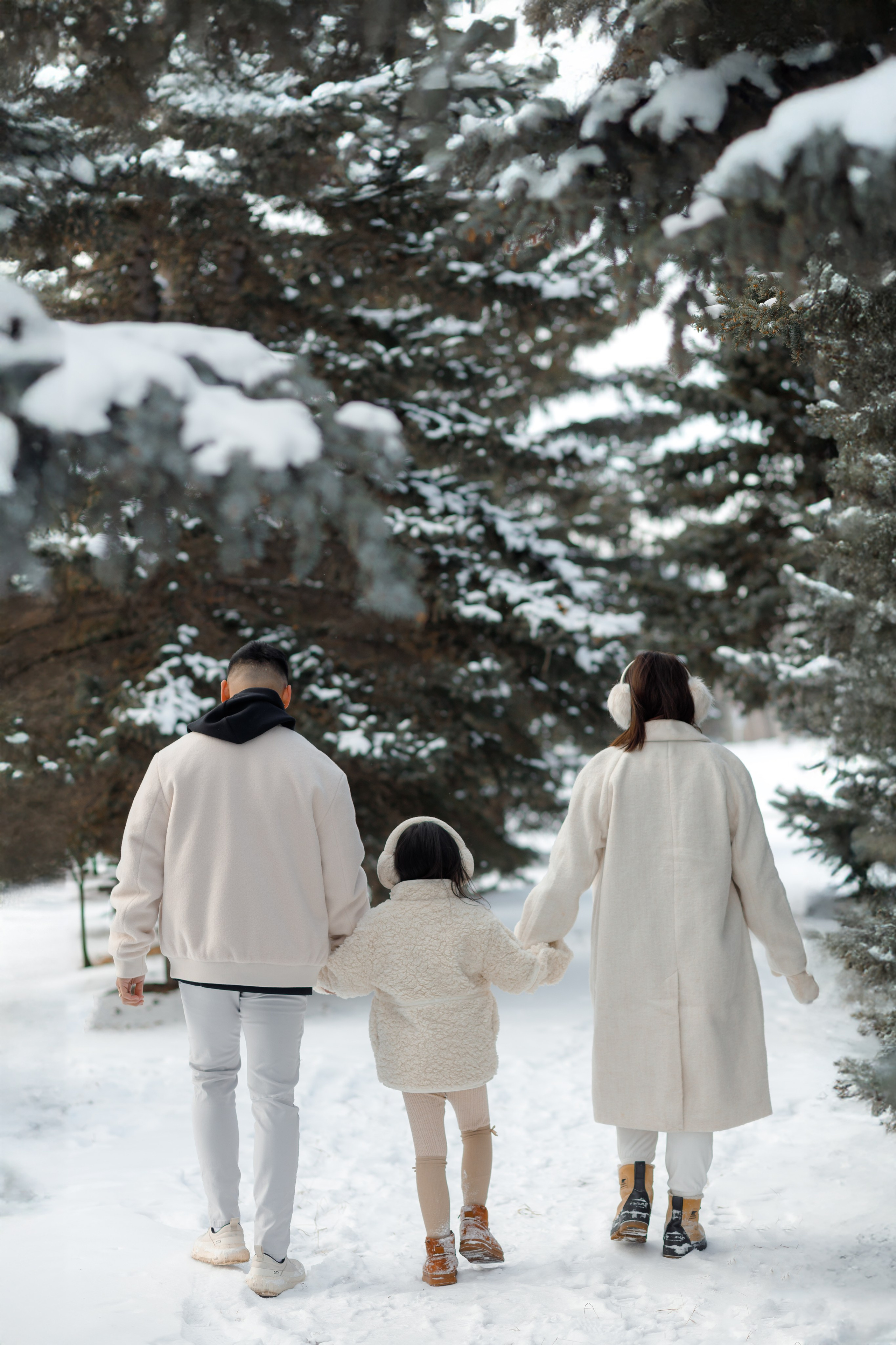 Family winter story. Home