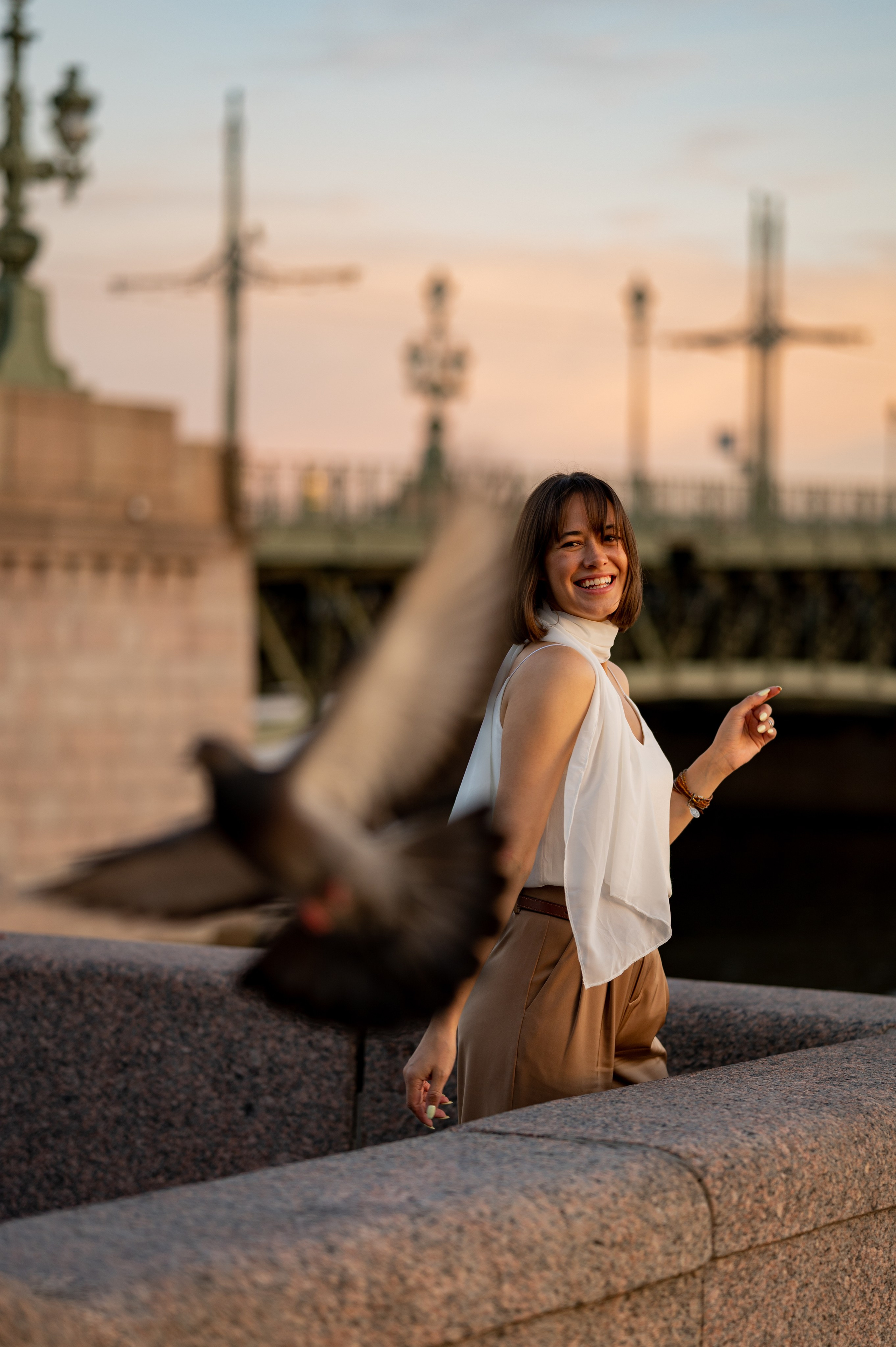 Liza — St. Petersburg and sunrise. Photographer Yulia Lushnikova, Based in Valencia