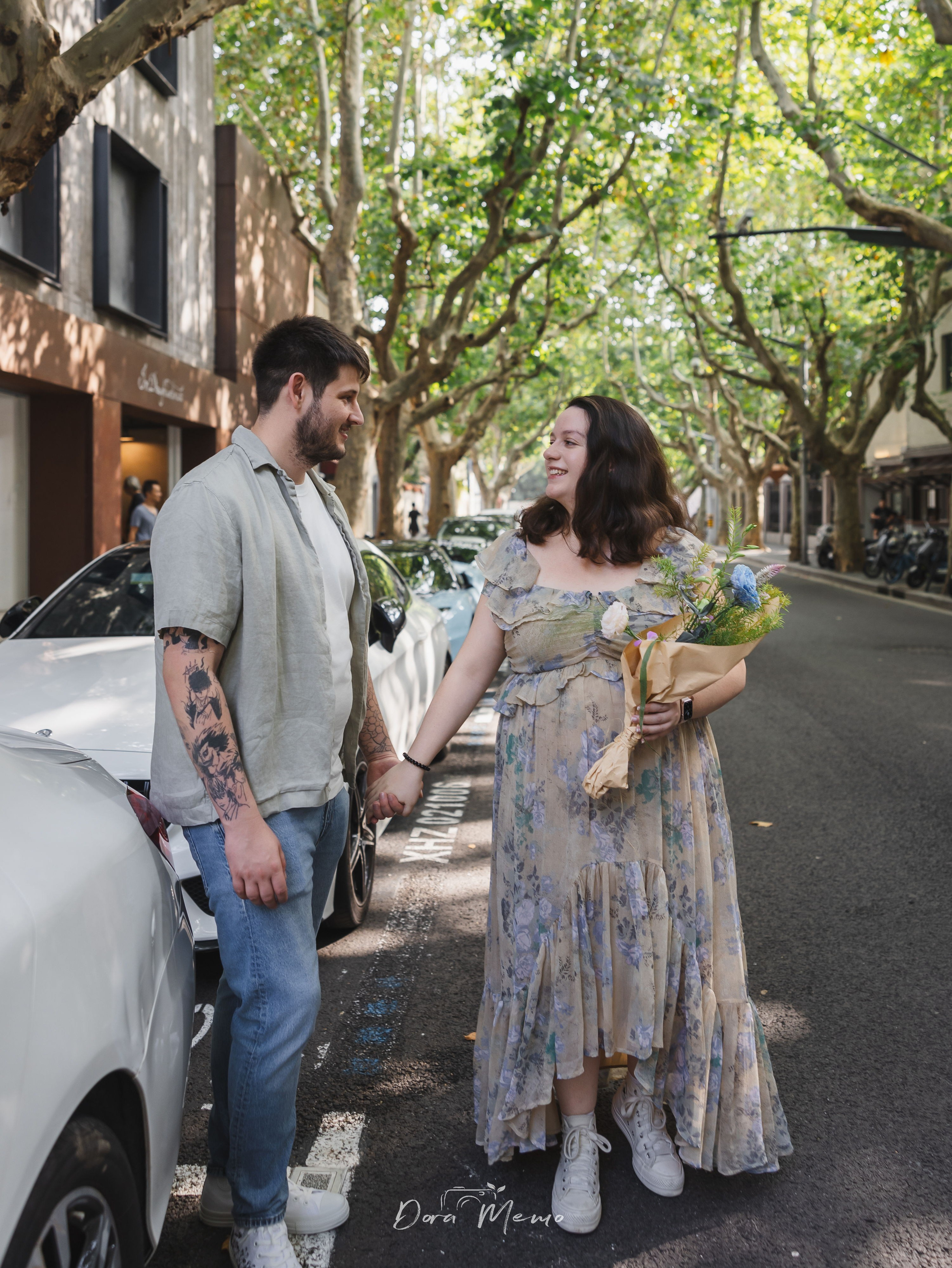 Shanghai Maternity Photographer | A Relaxed Pregnancy Session in the Former French Concession