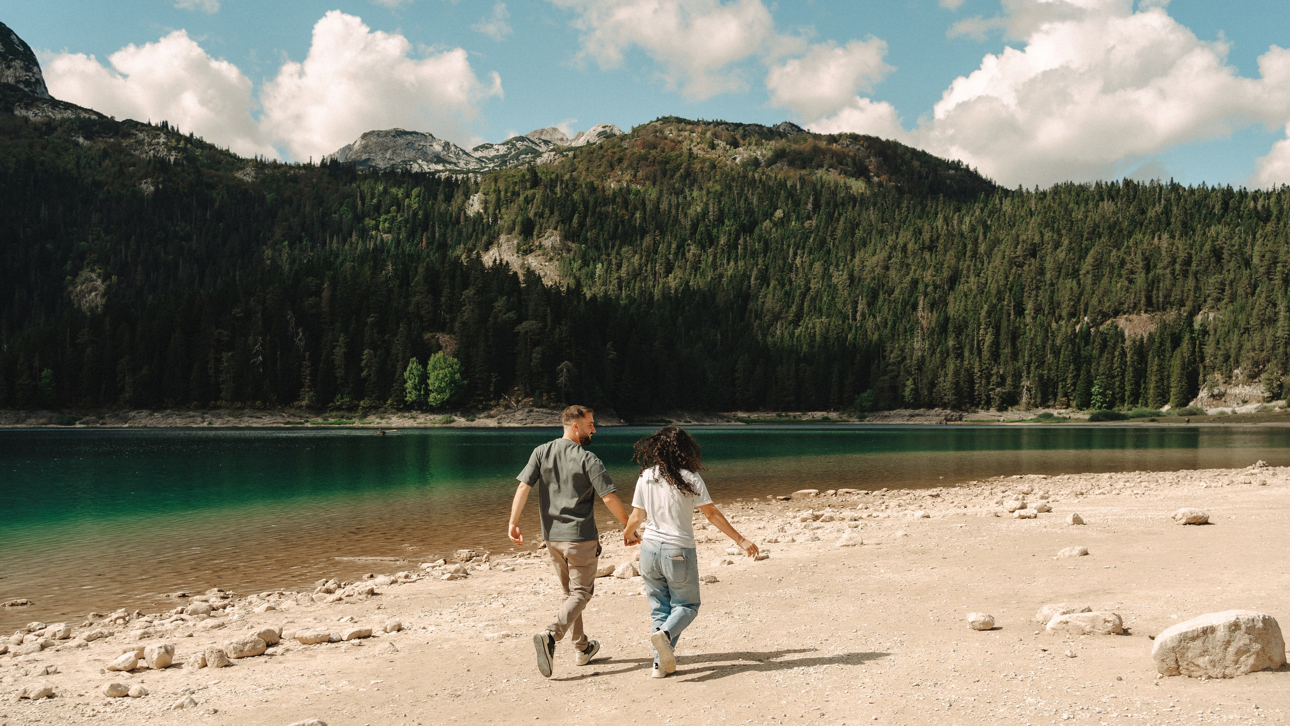 Noam&Liraz Marriage proposal Black lake. Montenegro photographer and videographer