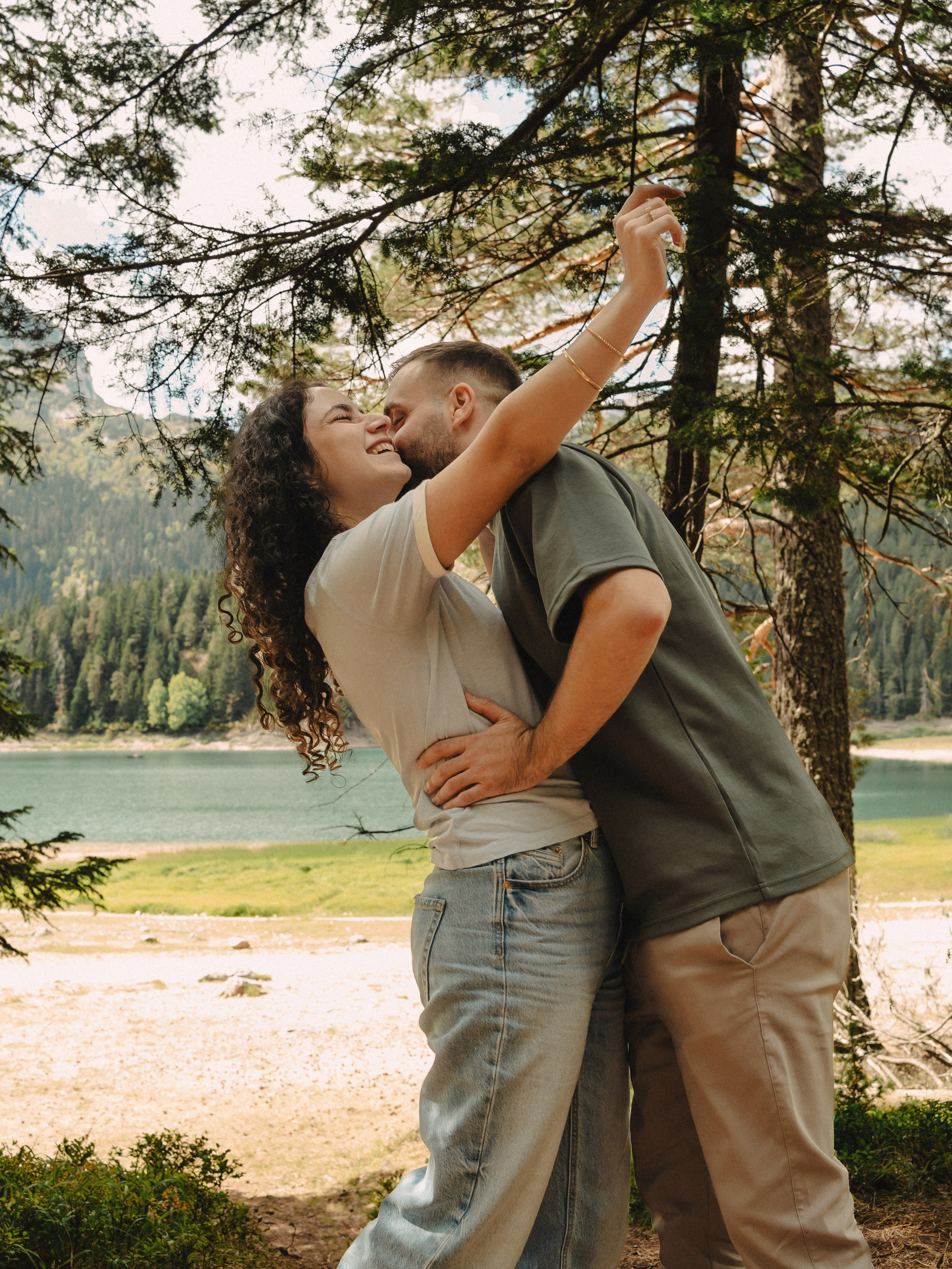 Noam&Liraz Marriage proposal Black lake. Montenegro photographer and videographer