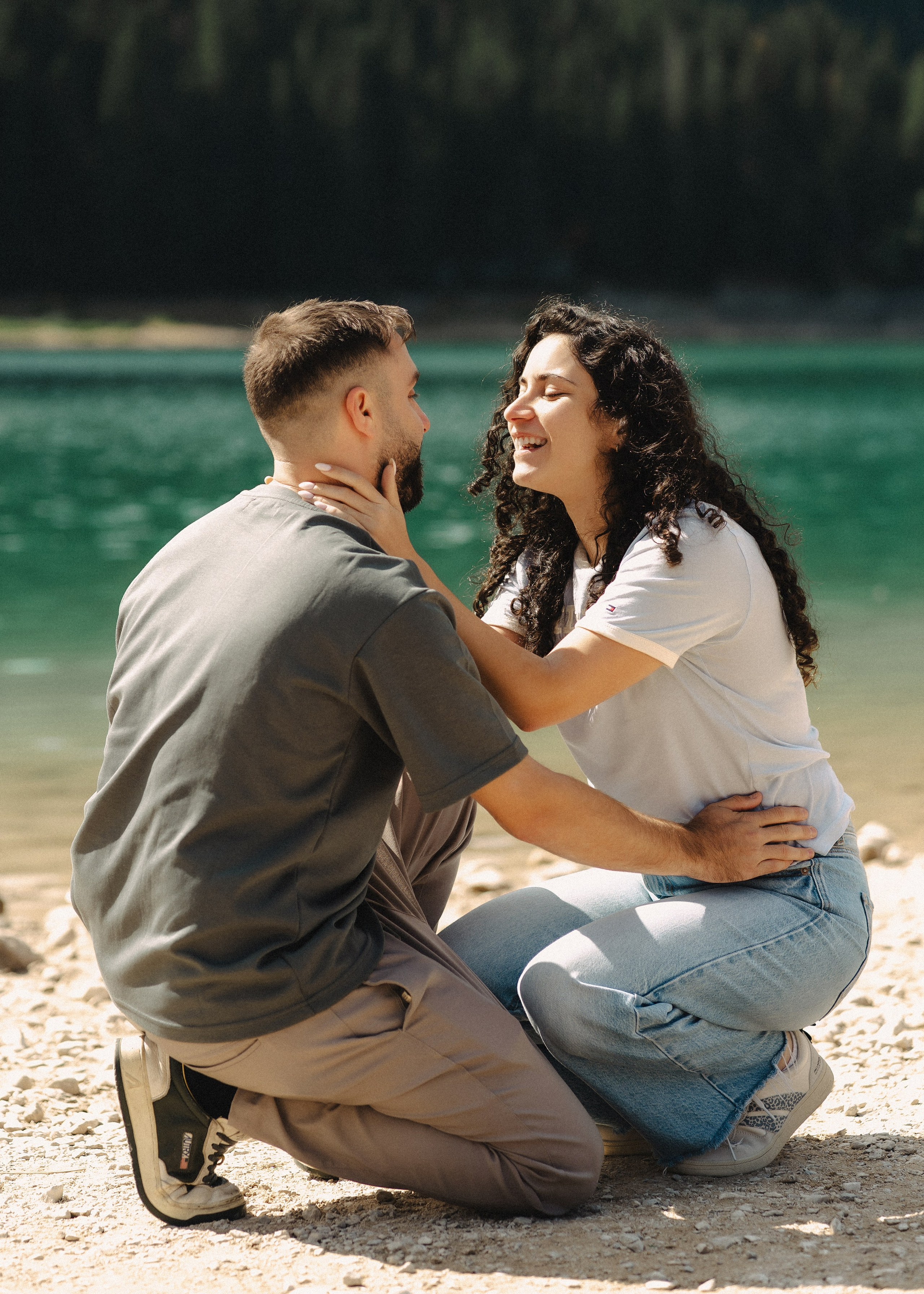 Noam&Liraz Marriage proposal Black lake. Montenegro photographer and videographer