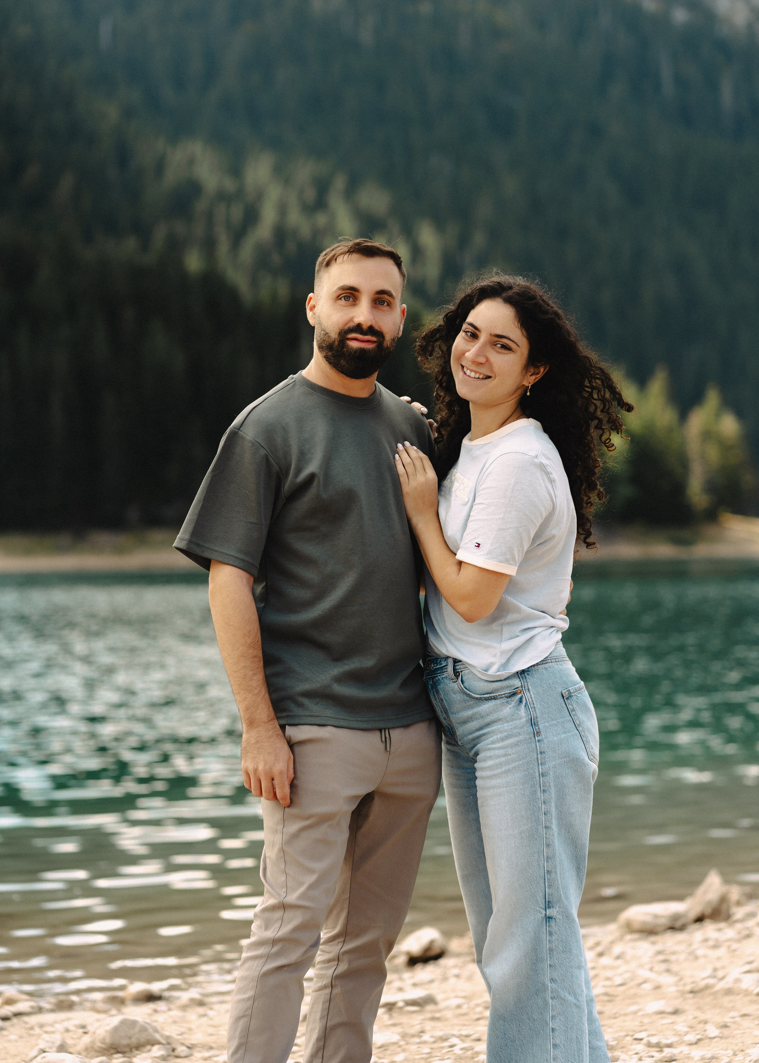 Noam&Liraz Marriage proposal Black lake. Montenegro photographer and videographer