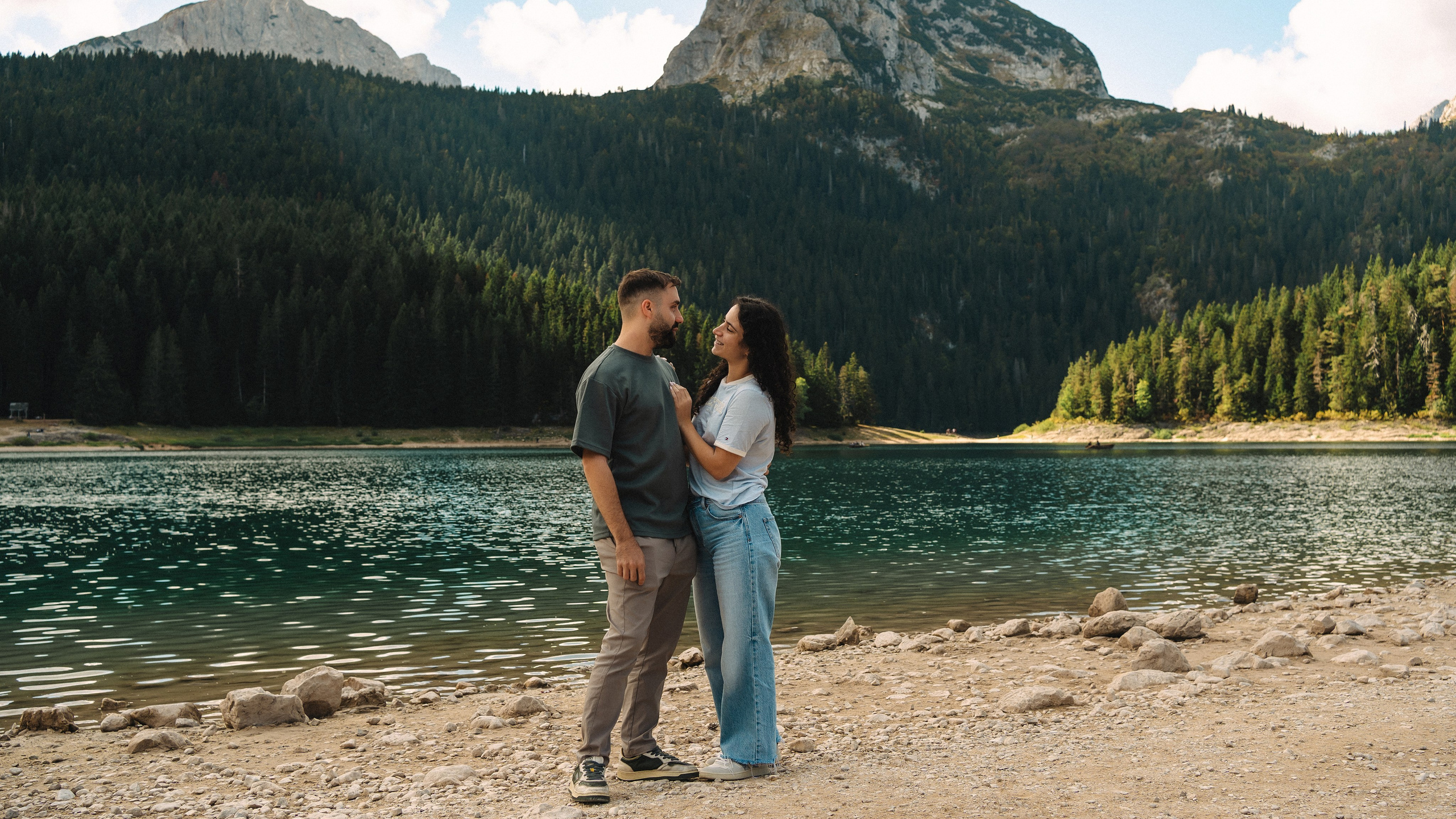 Noam&Liraz Marriage proposal Black lake. Montenegro photographer and videographer