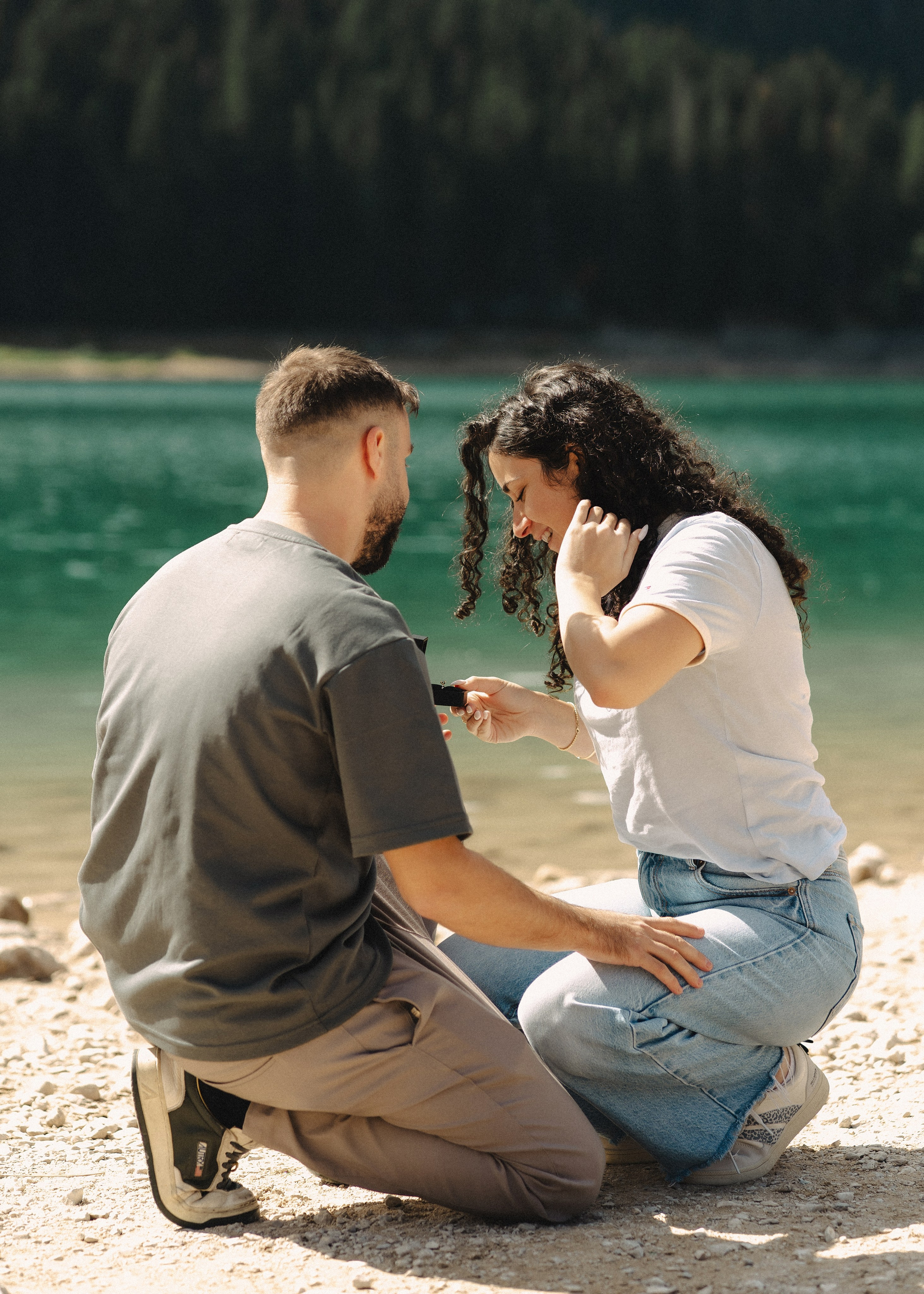 Noam&Liraz Marriage proposal Black lake. Montenegro photographer and videographer