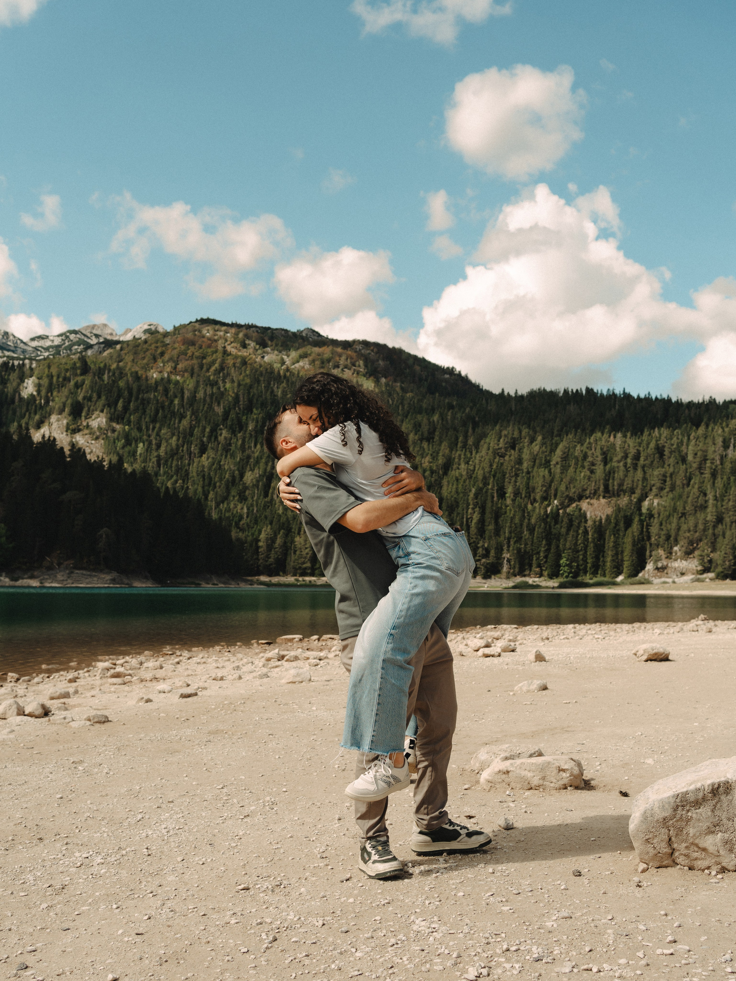 Noam&Liraz Marriage proposal Black lake. Montenegro photographer and videographer