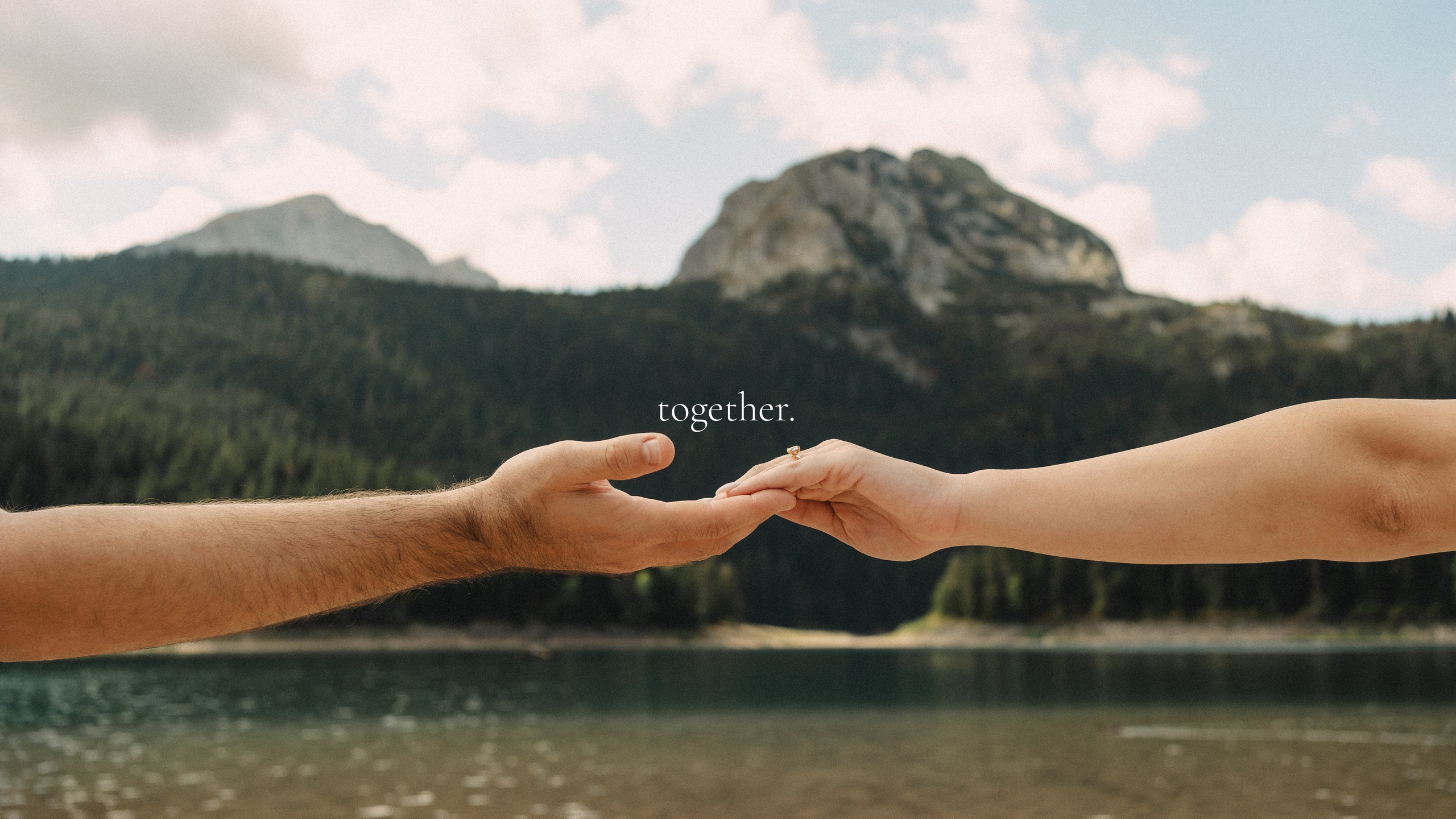 Noam&Liraz Marriage proposal Black lake. Montenegro photographer and videographer