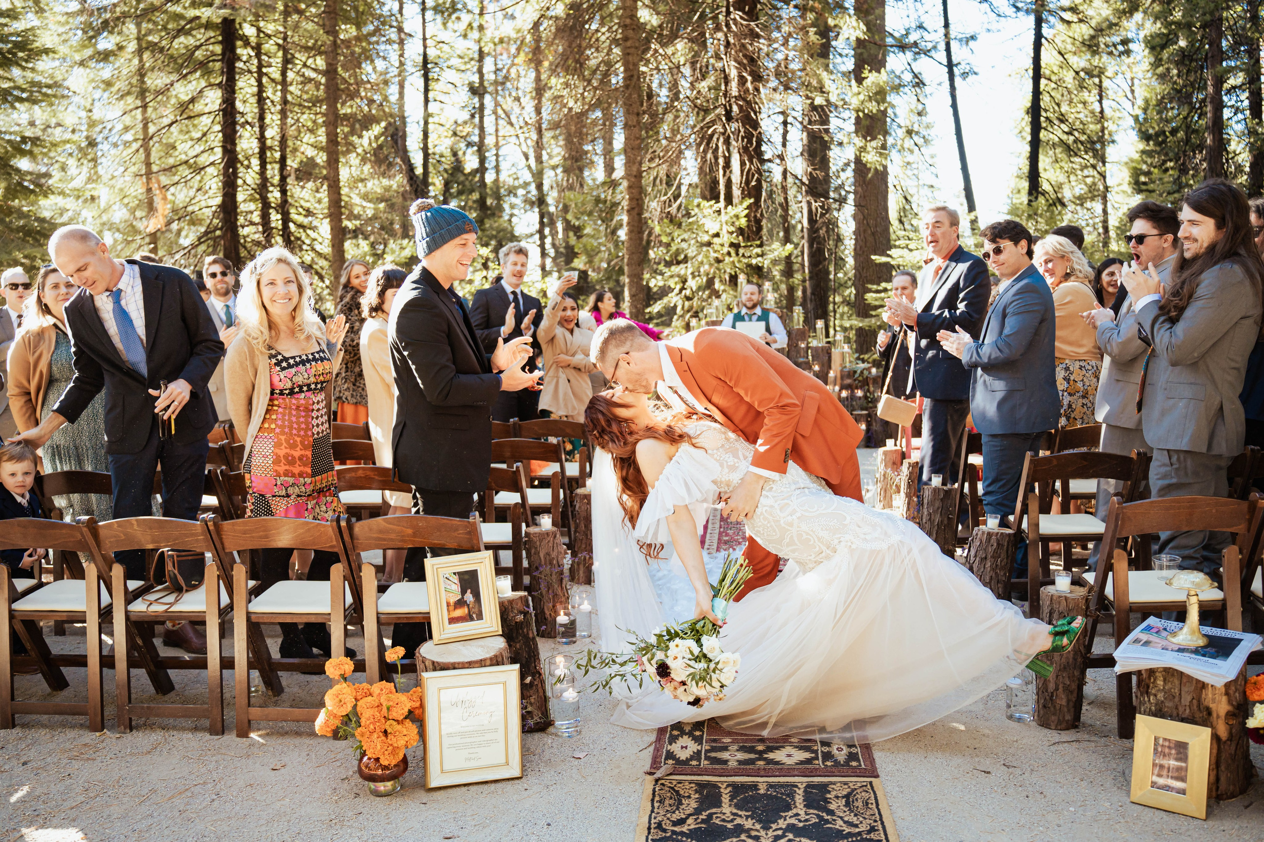 Wedding in forest. Cinematic Wedding & Elopement Photography in Los Angeles | Inspired by Indie Film & Real Life