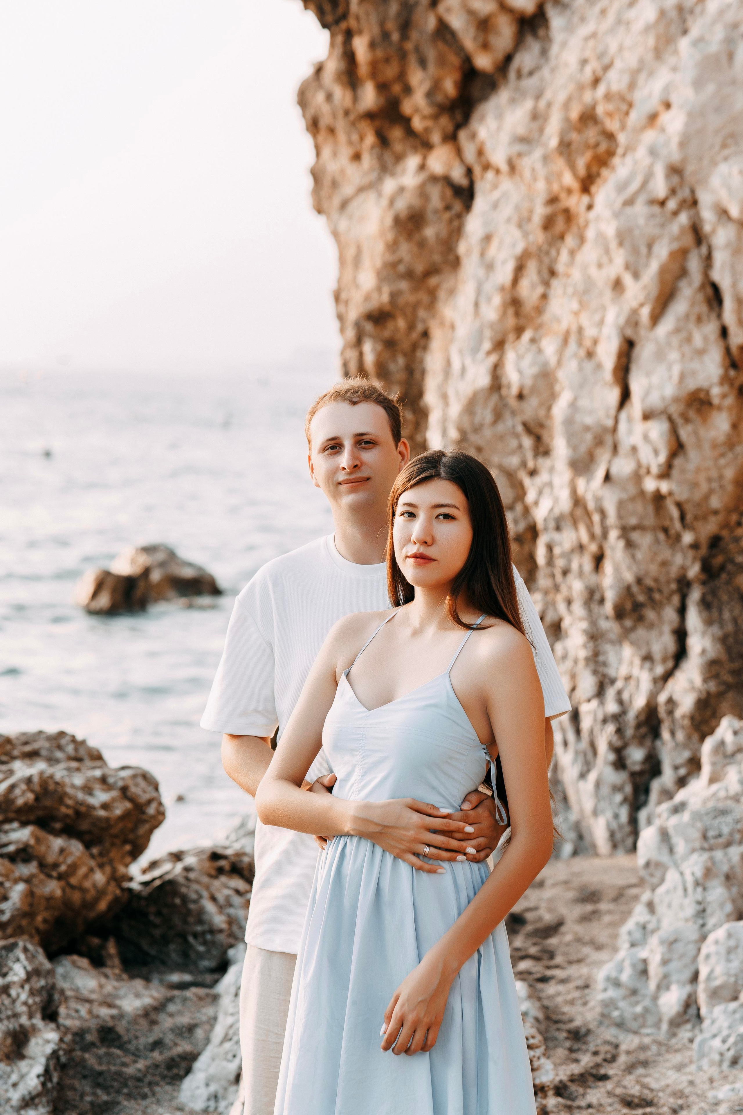 Sunset. Photo session of a love story on the beach at sunset. Professional Photographer in Alanya, Side, Belek, Antalya. Turkiye