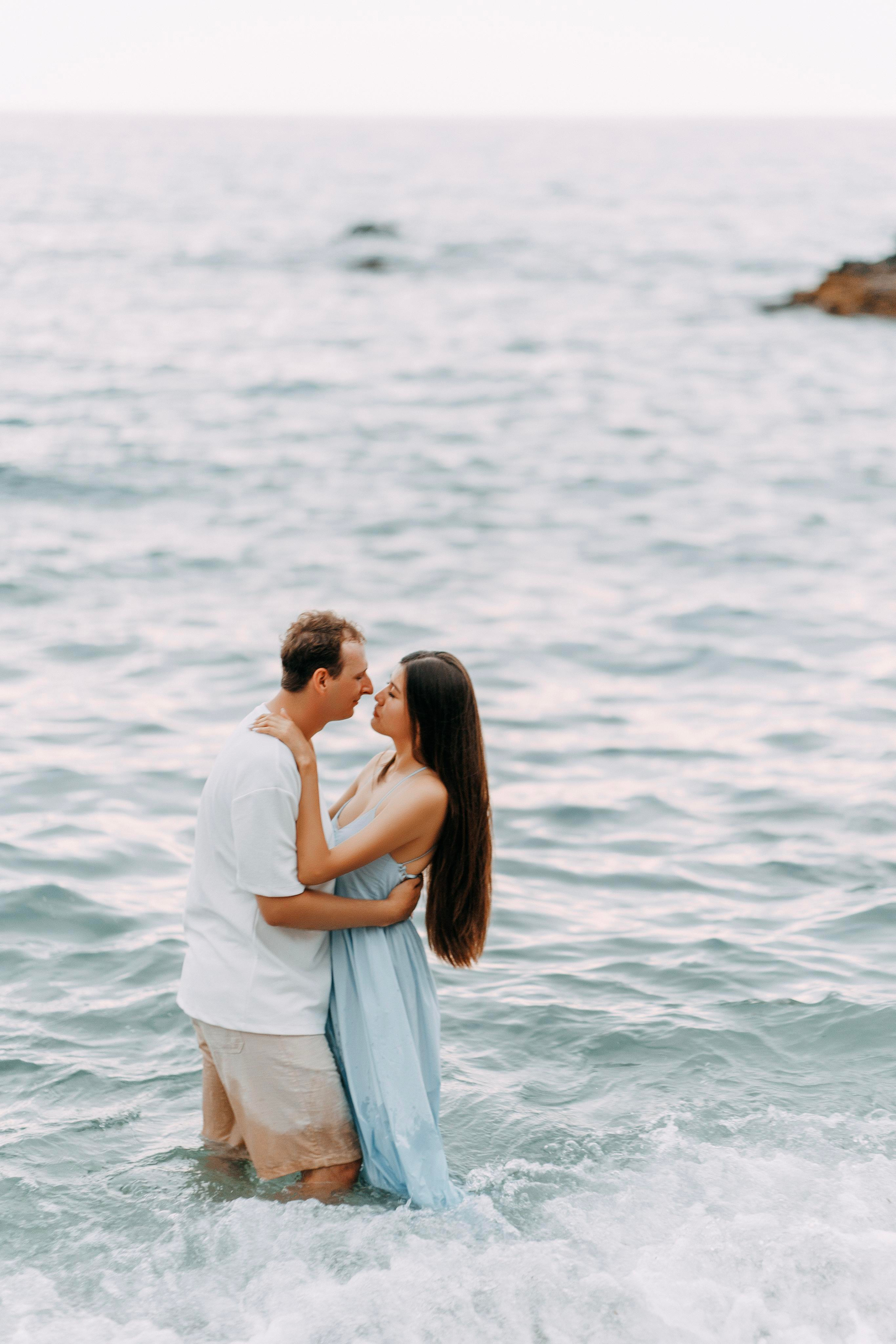 Sunset. Photo session of a love story on the beach at sunset. Professional Photographer in Alanya, Side, Belek, Antalya. Turkiye