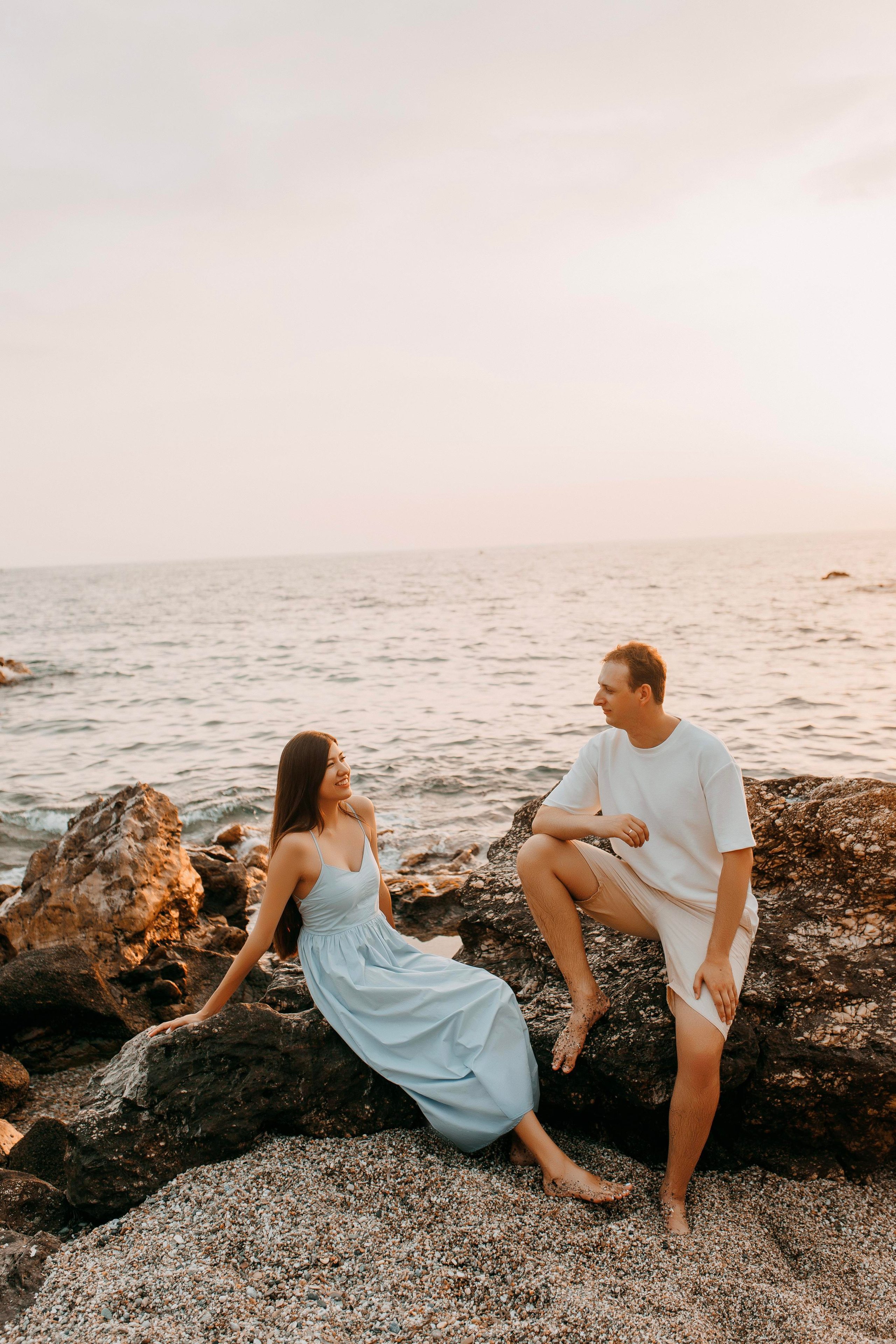 Sunset. Photo session of a love story on the beach at sunset. Professional Photographer in Alanya, Side, Belek, Antalya. Turkiye