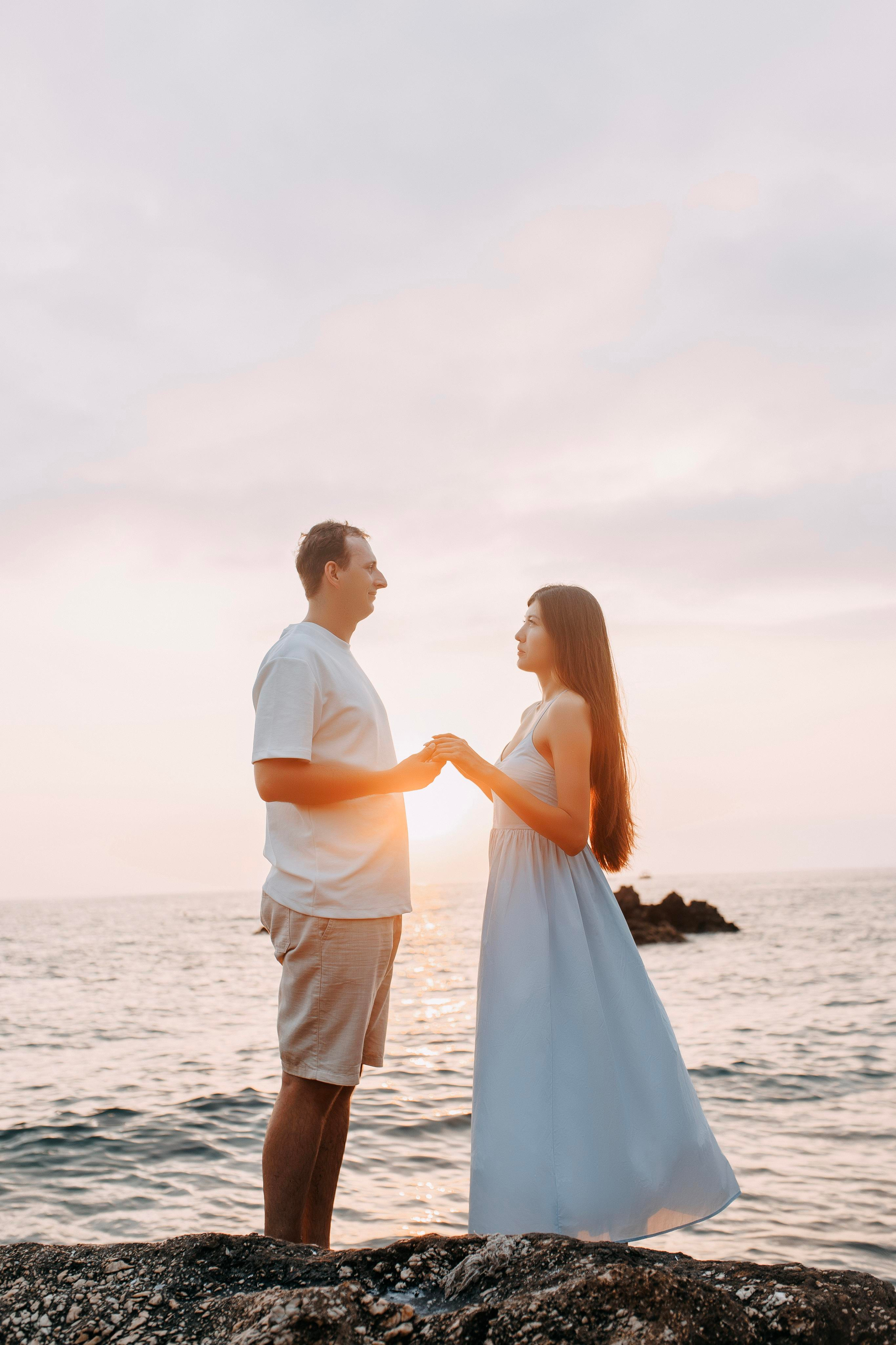 Sunset. Photo session of a love story on the beach at sunset. Professional Photographer in Alanya, Side, Belek, Antalya. Turkiye
