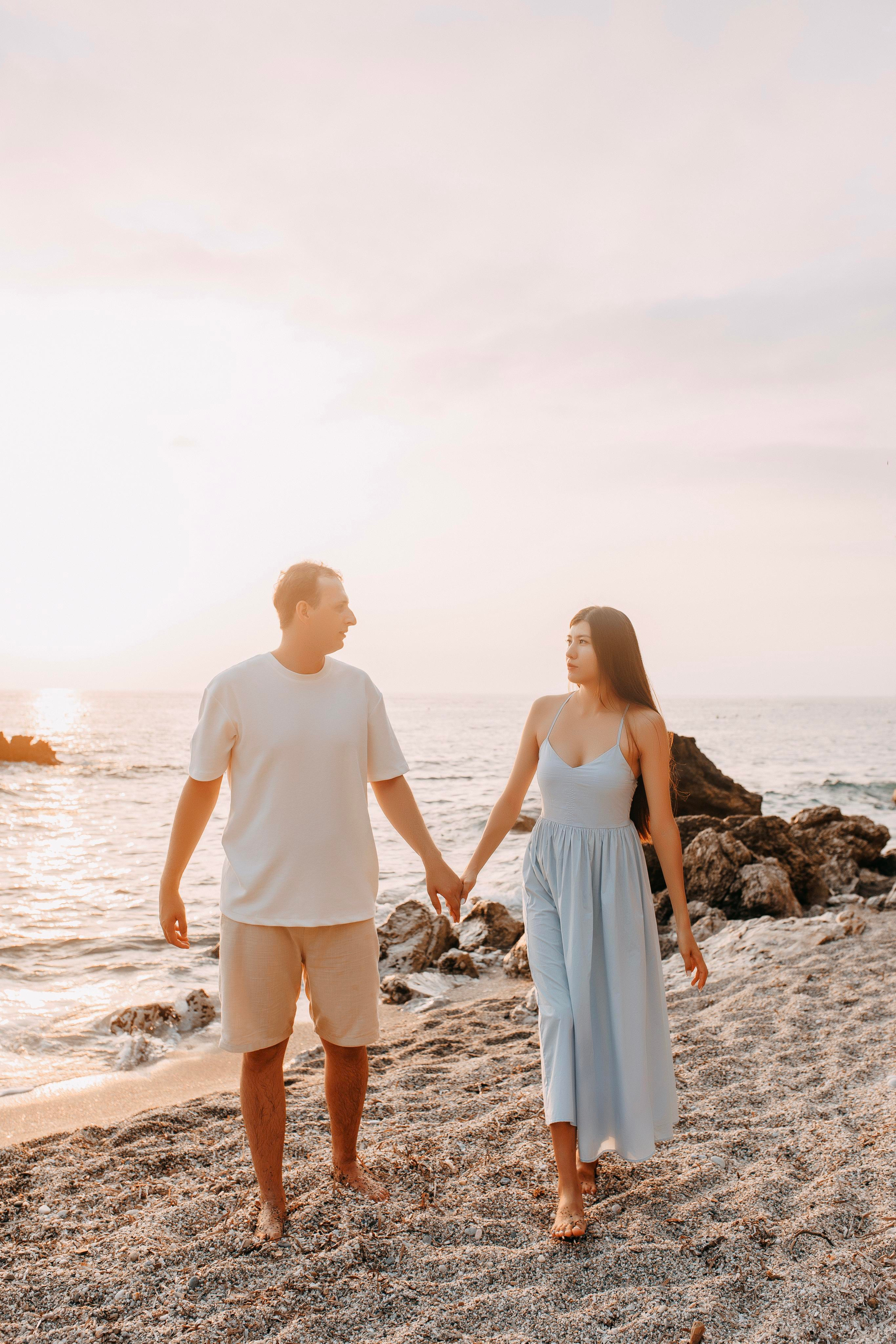 Sunset. Photo session of a love story on the beach at sunset. Professional Photographer in Alanya, Side, Belek, Antalya. Turkiye