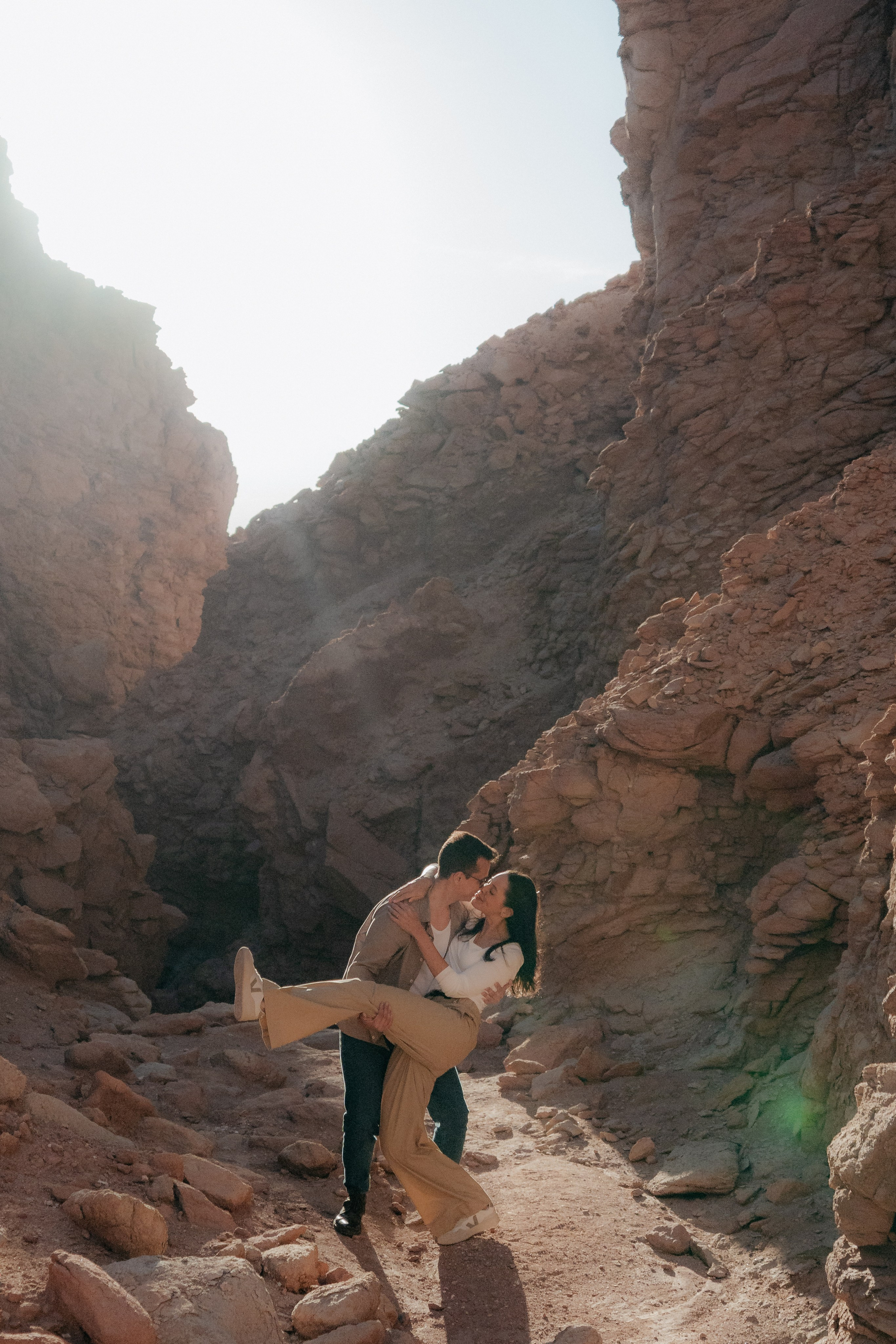 Sessão casual no Vale dos Cogumelos. Fotógrafo em San Pedro de Atacama