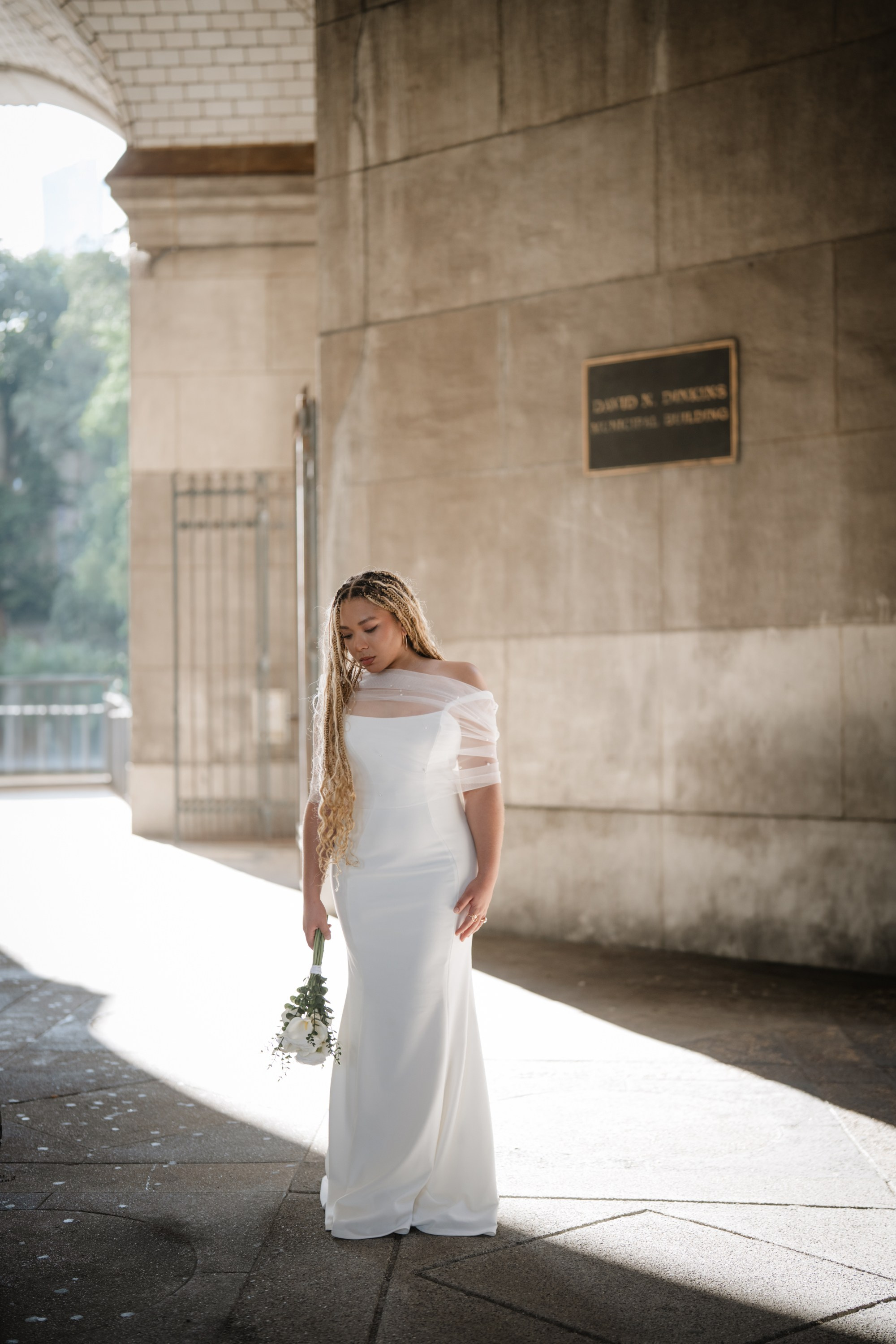 Raquel as a bride. Portrait and wedding photographer in New York