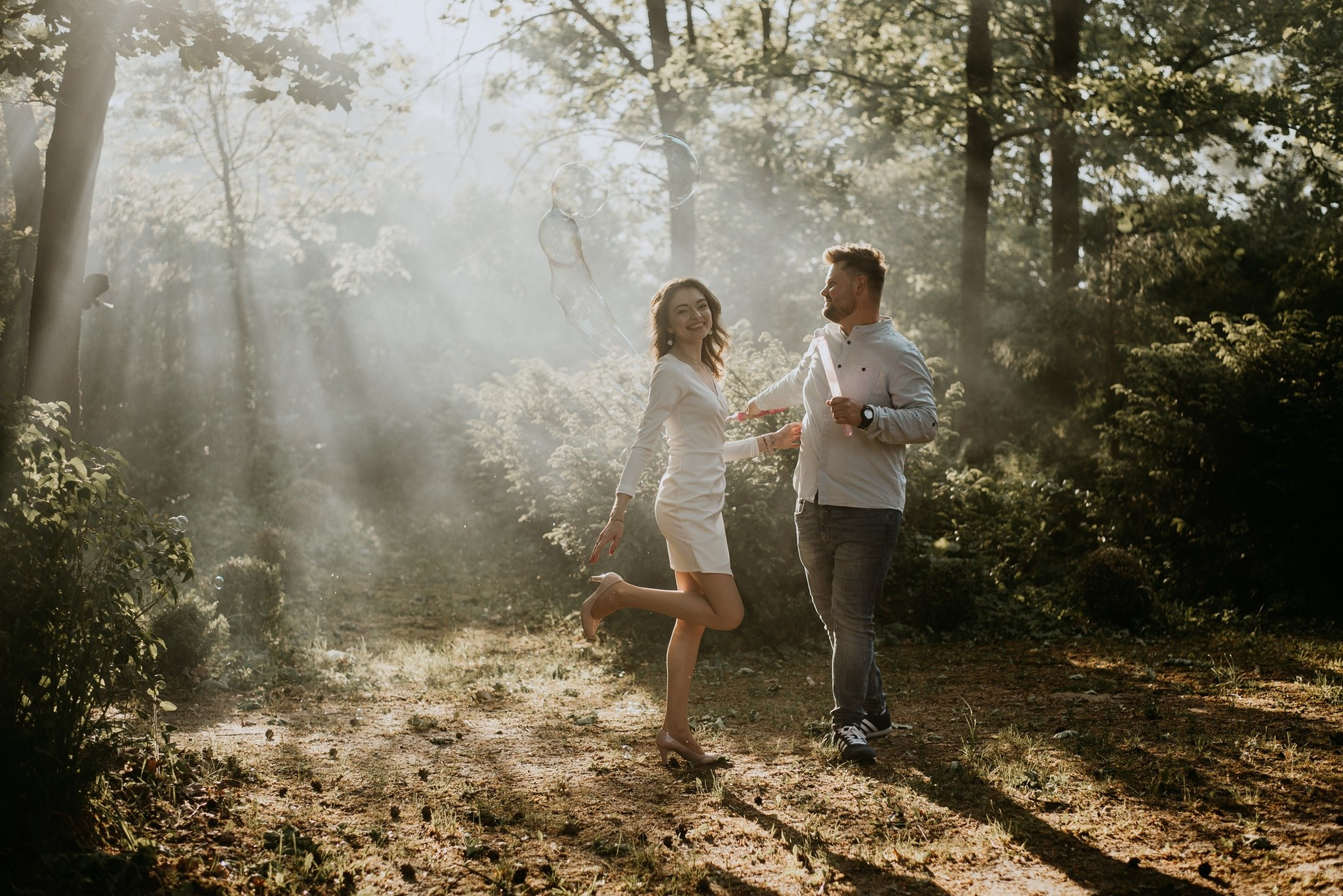 Sesja narzeczeńska Ewelina i Paweł. Dominika Strachacka Fotografia | Fotograf ślubny i rodzinny Opole Lubelskie Lublin