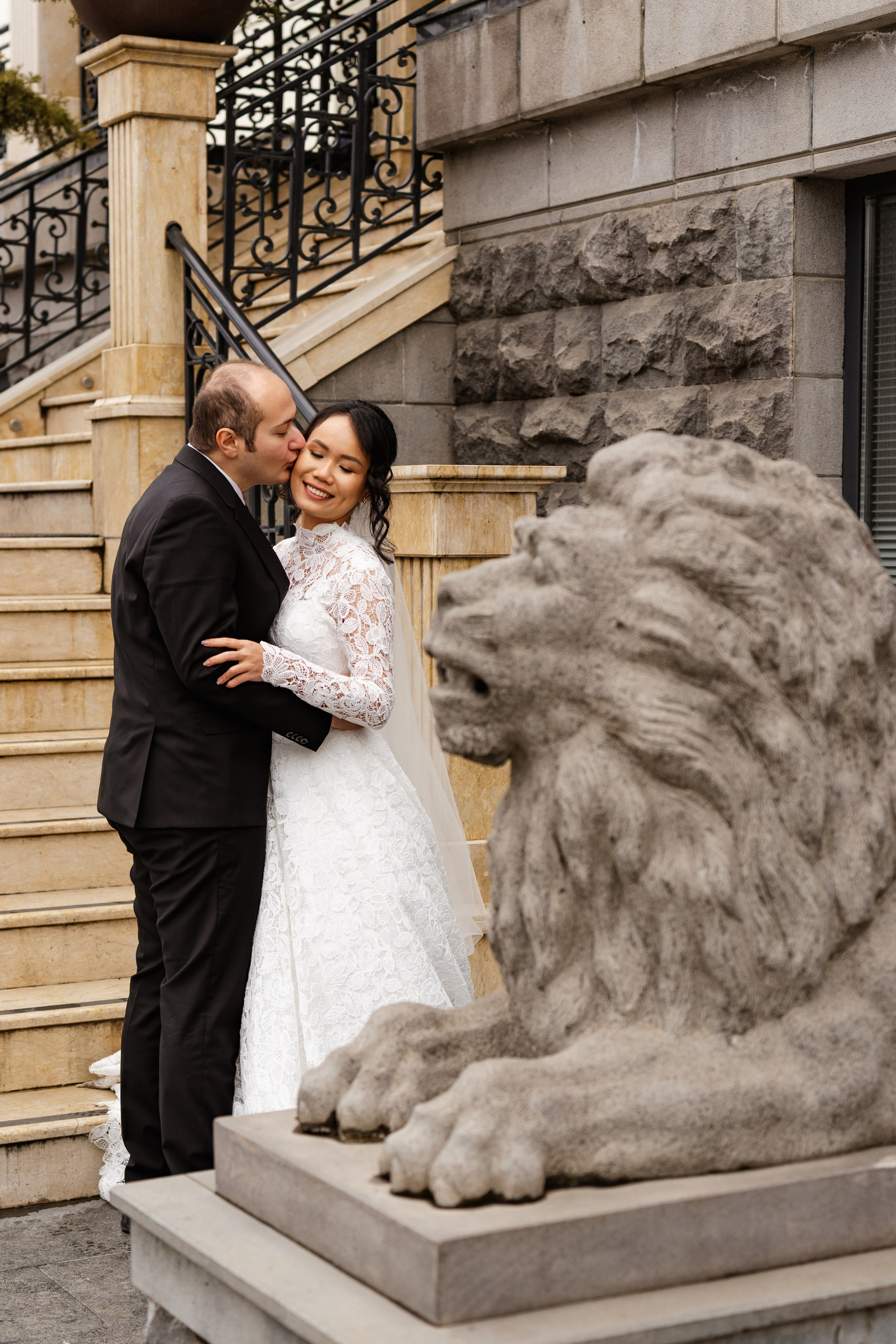 A wedding couple from Turkey and the Philippines in Tbilisi. Destination Wedding Photographers in Georgia, Armenia. Maks Kovalenko and Lara Tatosyan. Wedding videographer