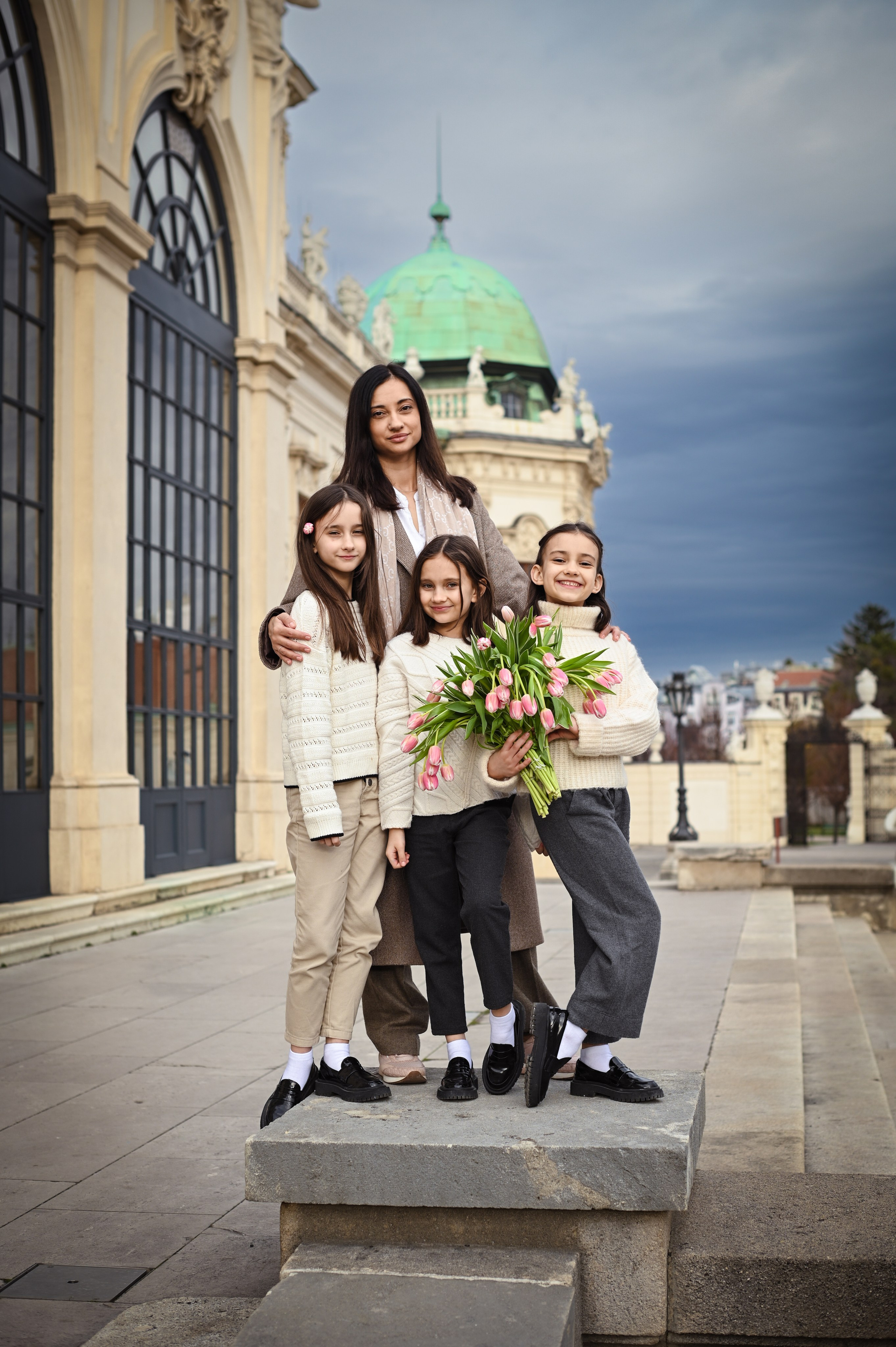 Oksana and girls. Photo Vienna and Bratislava