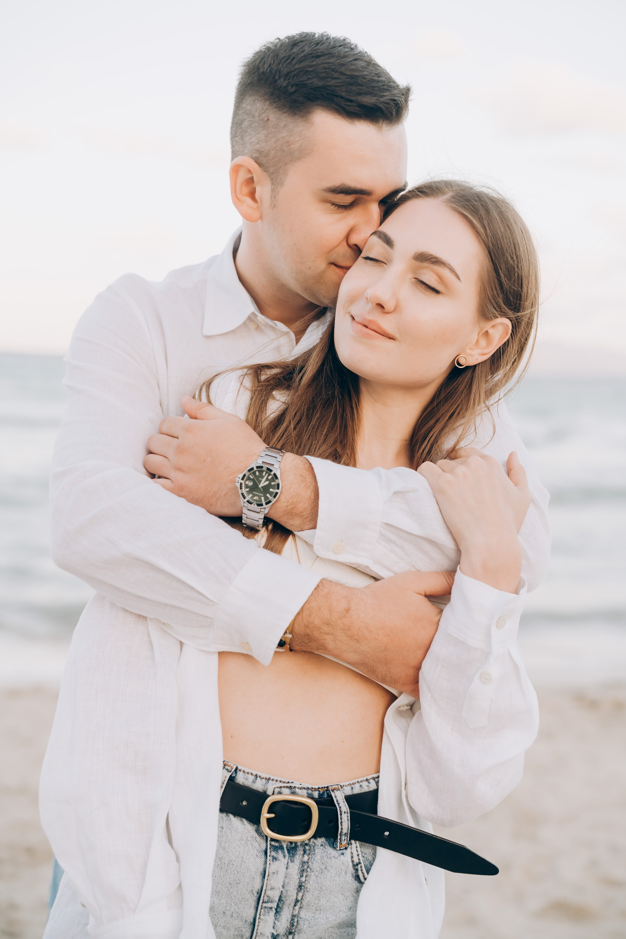 Sophisticated Tanya with her daughter and husband. Фотограф у Пальма де Майорка