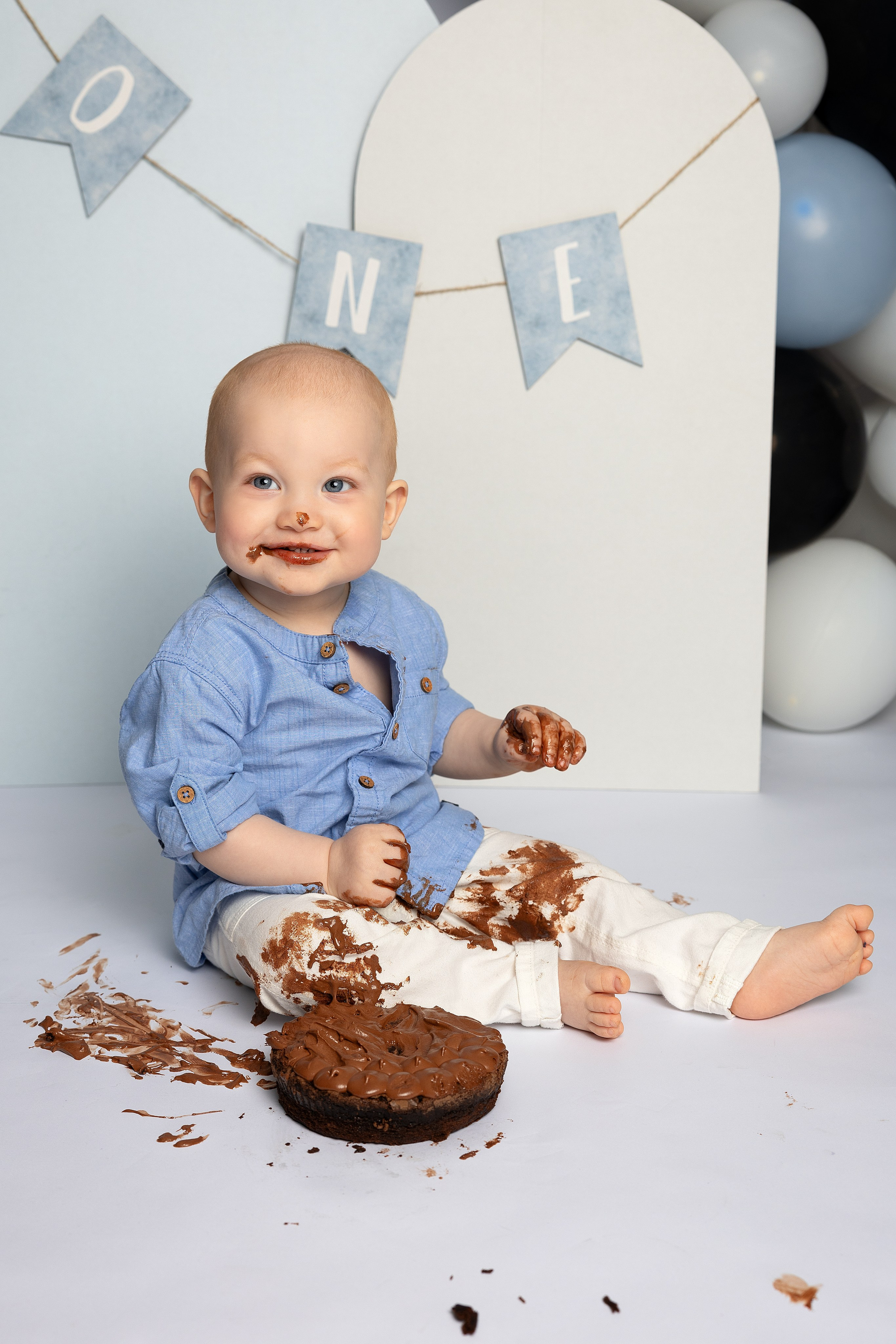 Erster Geburtstag „Cake Smash“. Maria Langlitz Photography
