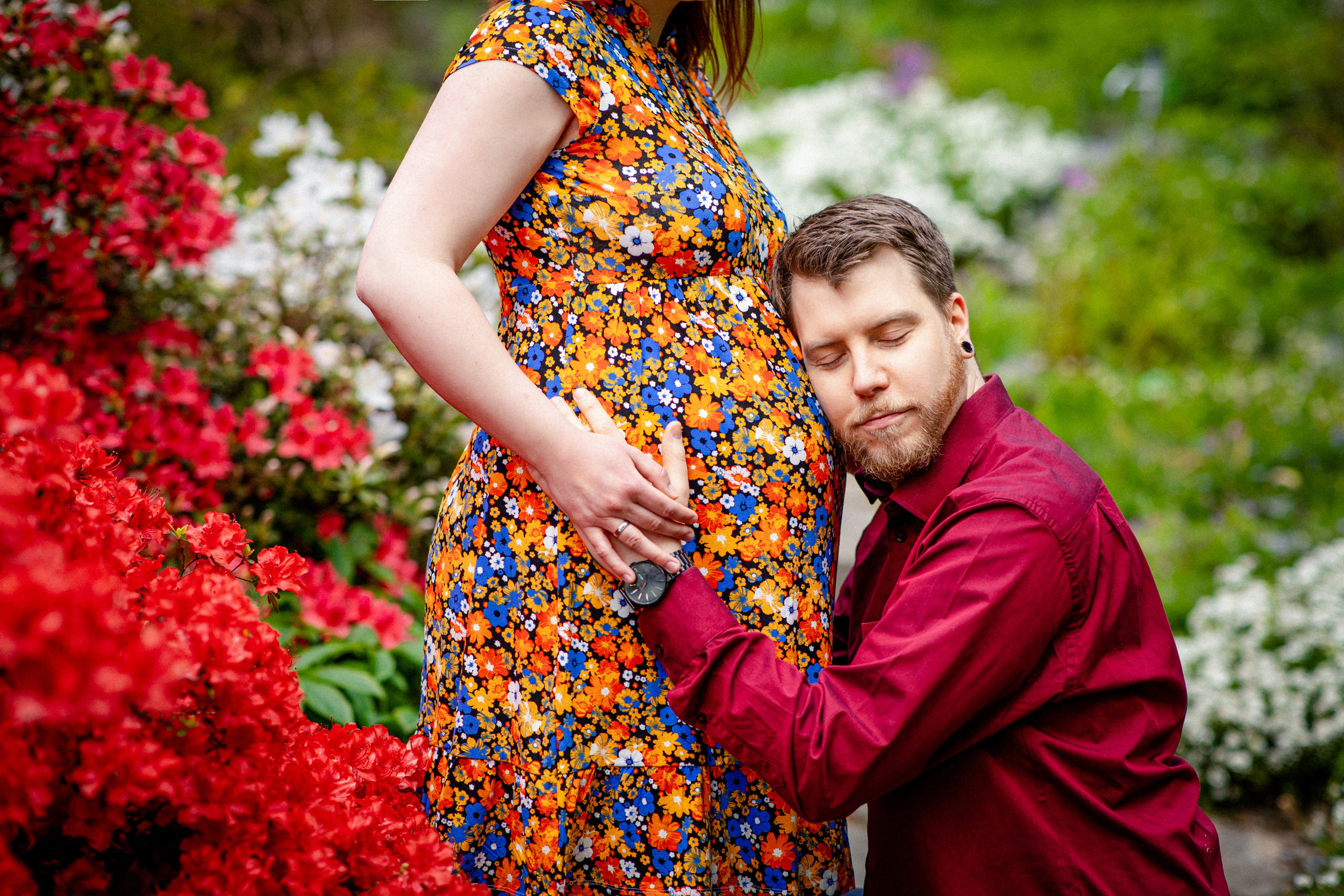 Fotoshooting im Botanischen Garten Bielefeld | Natürliche Outdoor Fotografie. Hochzeitsfotografin in Gütersloh | Authentische Hochzeitsreportagen | TK Photographie