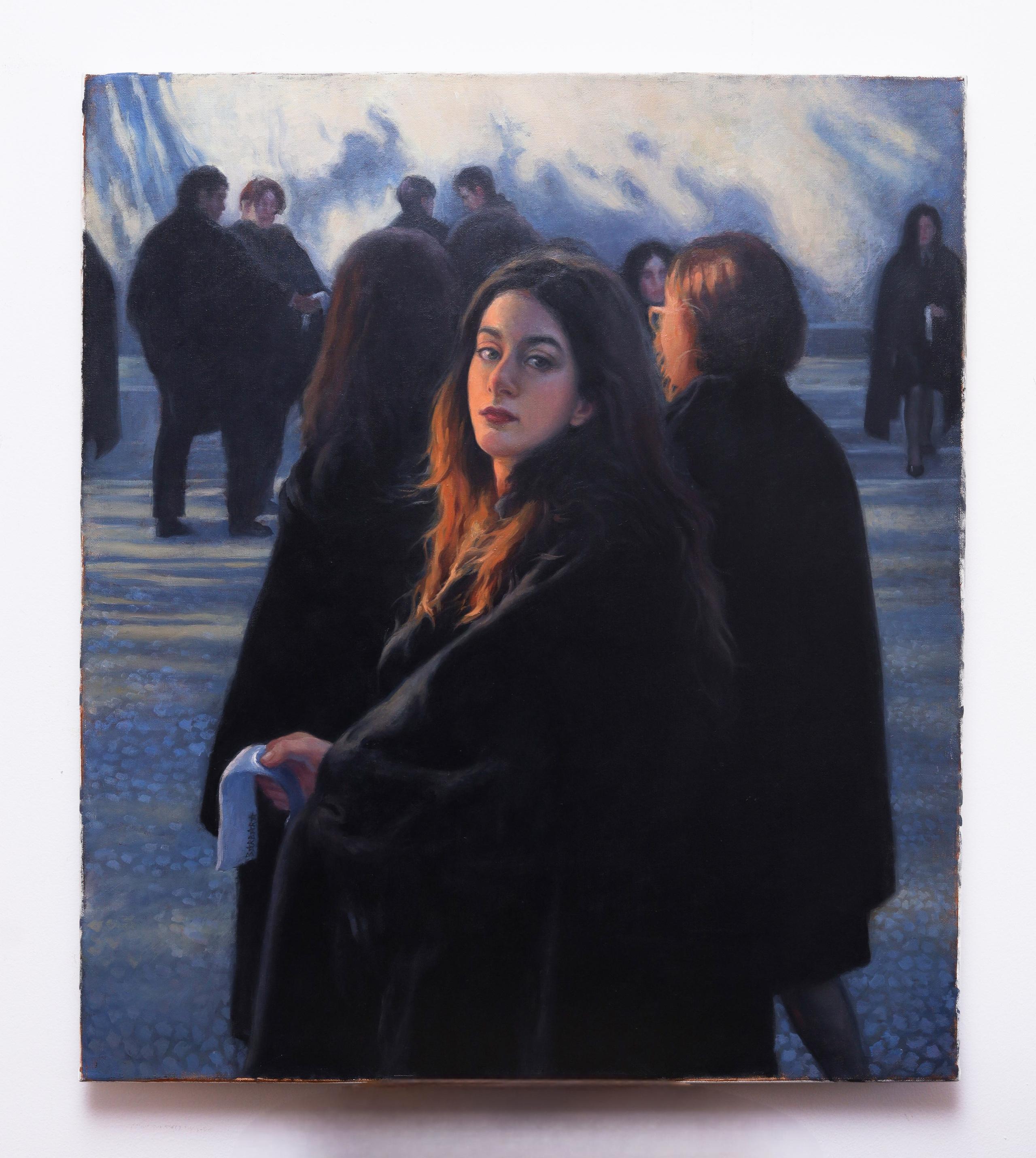 The White Ribbon, oil painting, Barbara Cabral. Barbara Cabral