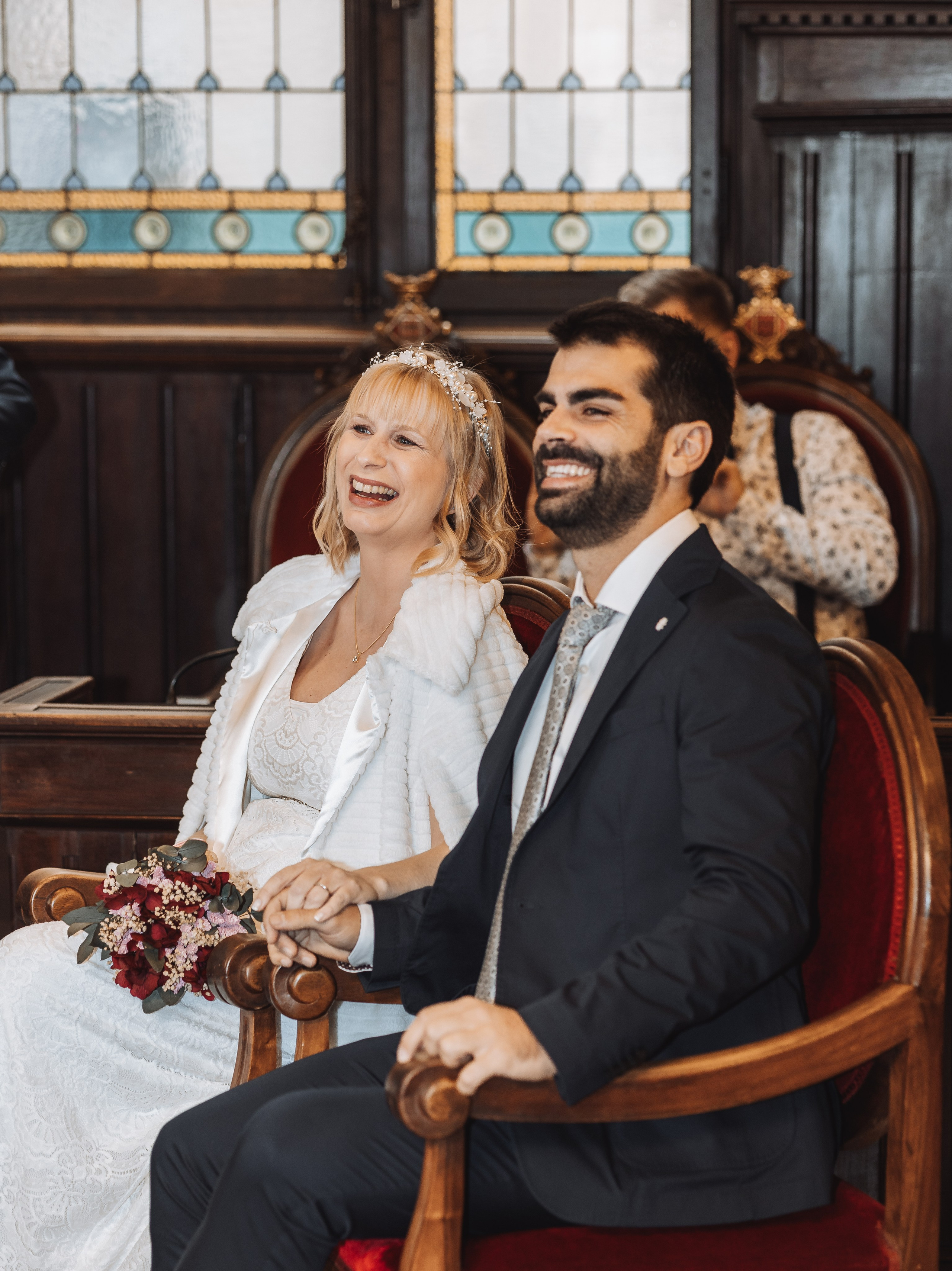 Sarah+Marc, 23.11.2024, Ayuntamiento de Girona. Свадебный фотограф в Каталонии