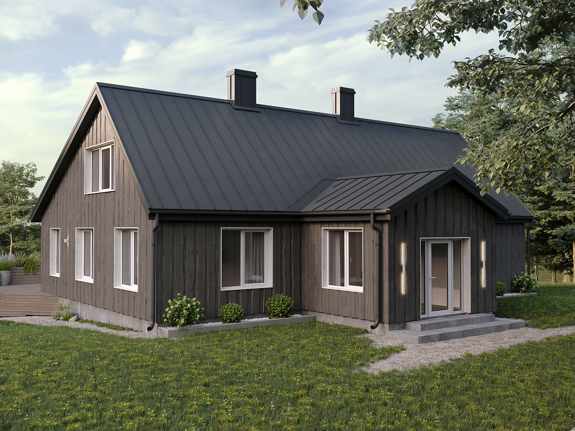 MĀJAS FASĀDE ŠEDERE. Ivainteriordesign.com