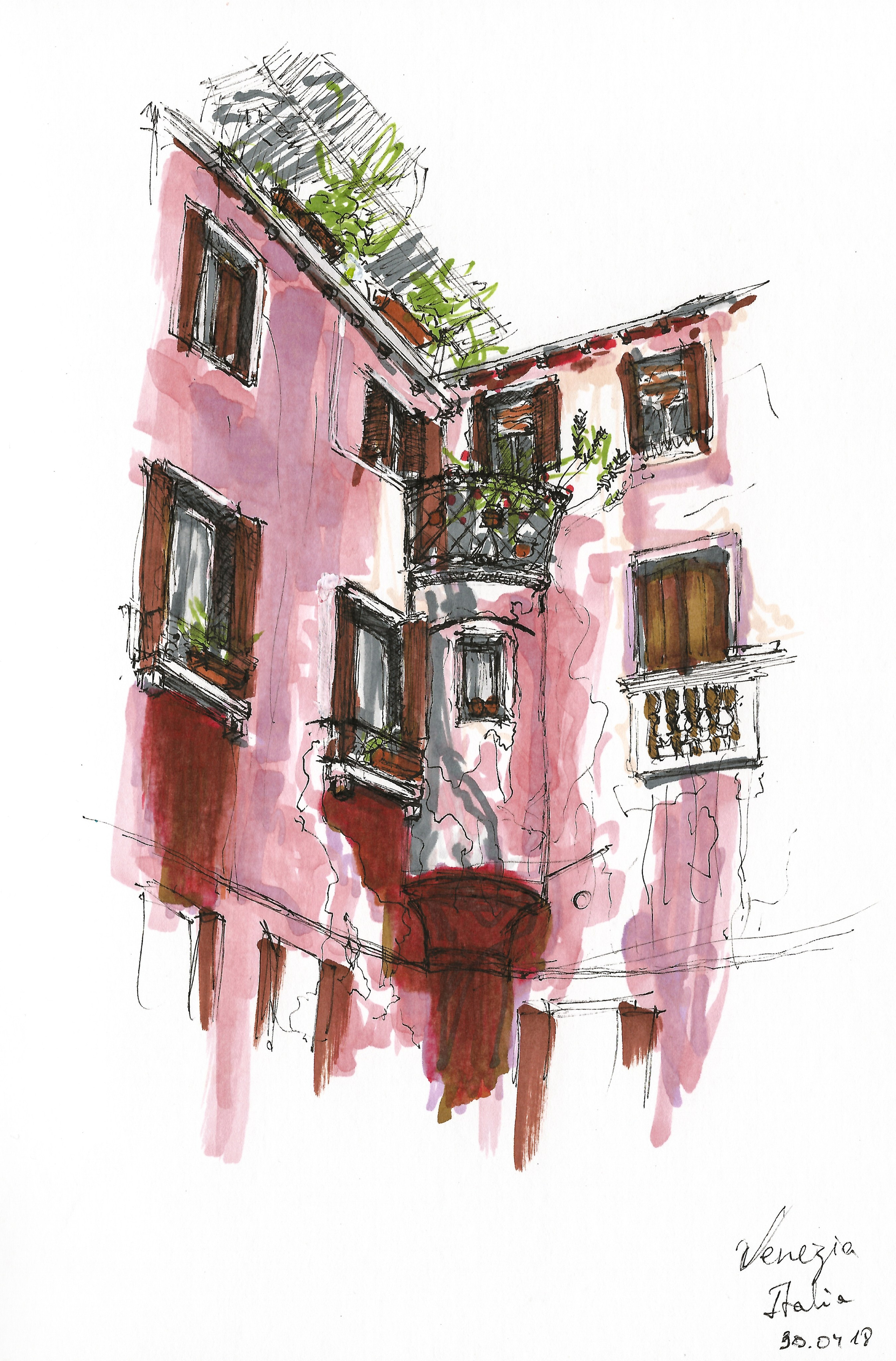 Urban views. Angelina Sorokopud. Artist in Strasbourg