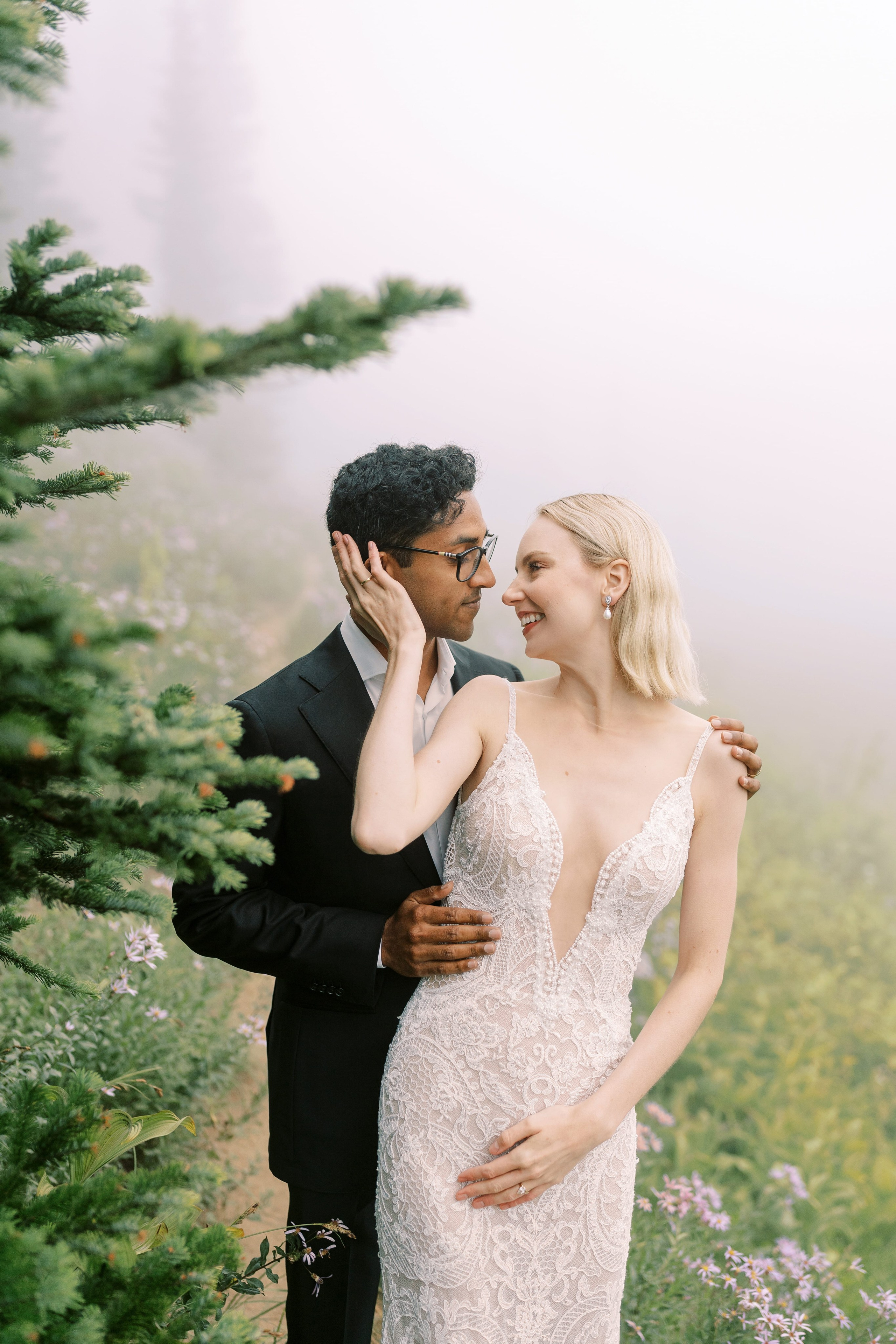 Rachel & Ryan Wedding photoshoot. August 2024. Little Tipsoo Lake, WA Day 2. EVAN ARISTOV WEDDING PHOTOGRAPHY — Seattle Wedding Photographer