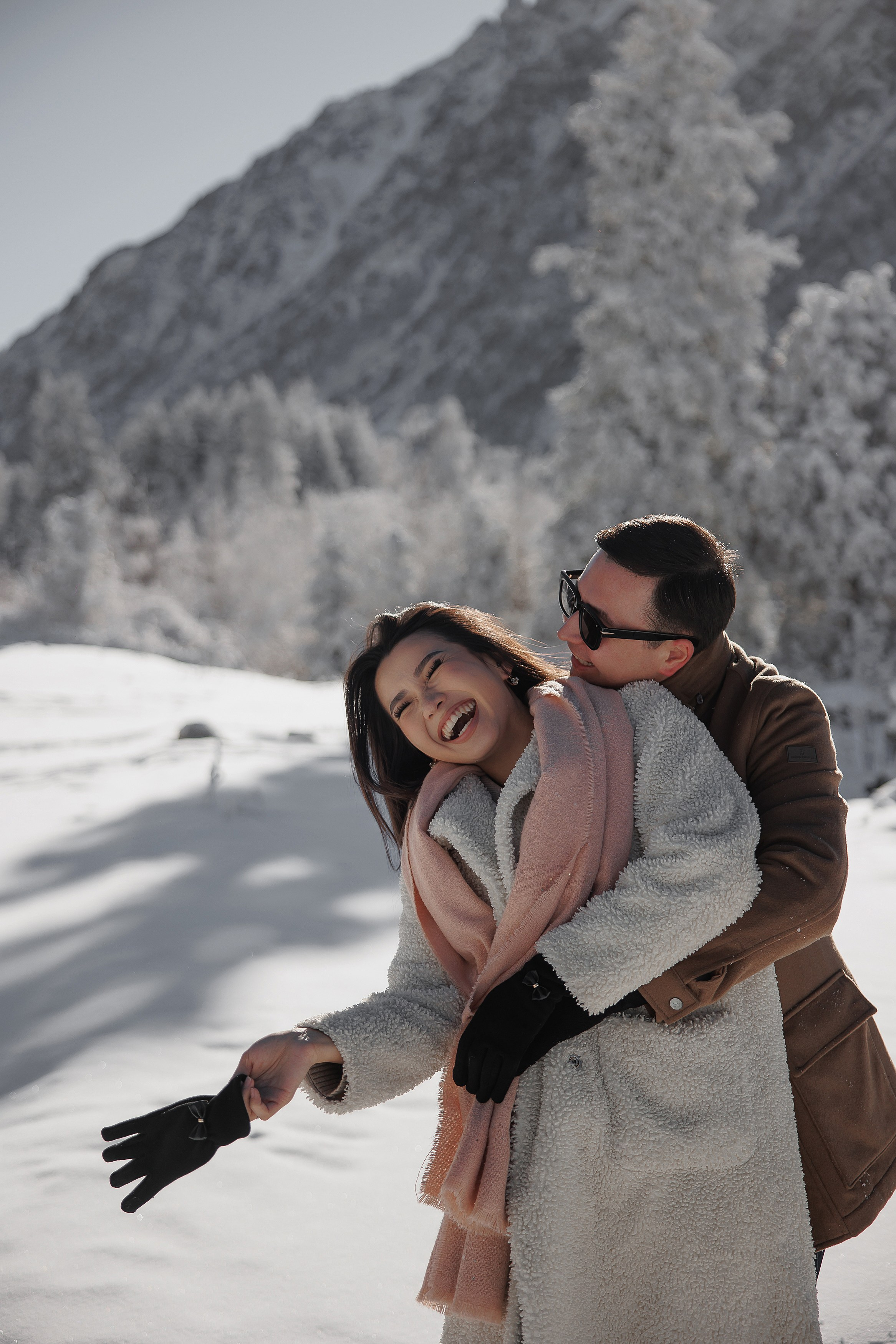 Зимняя Ала Арча 2025 год. Свадебный и семейный фотограф в Бишкеке Давлетбаев Талгат