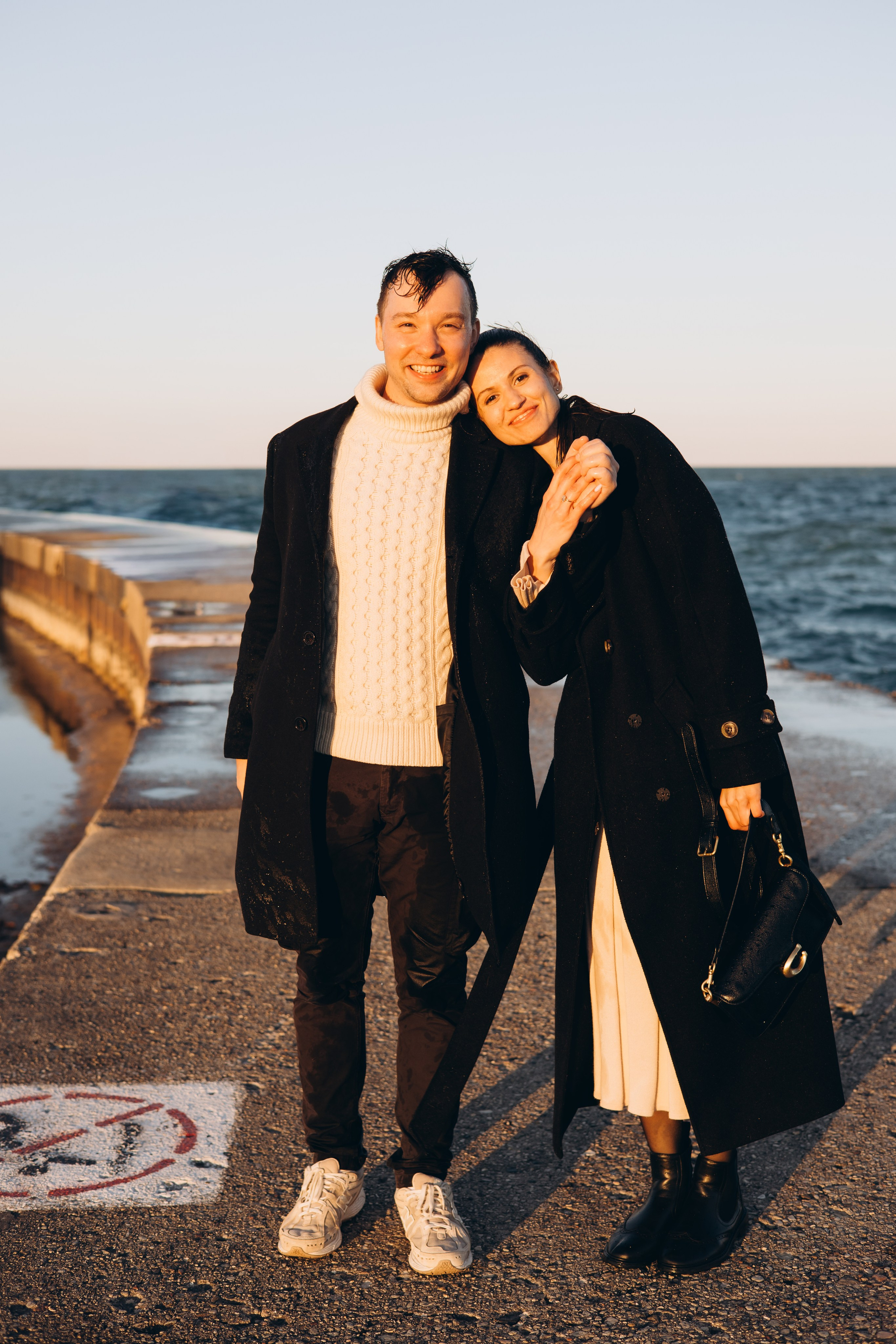 North Lake Shore Proposal — Chicago Photographer — Margarita Chudinova