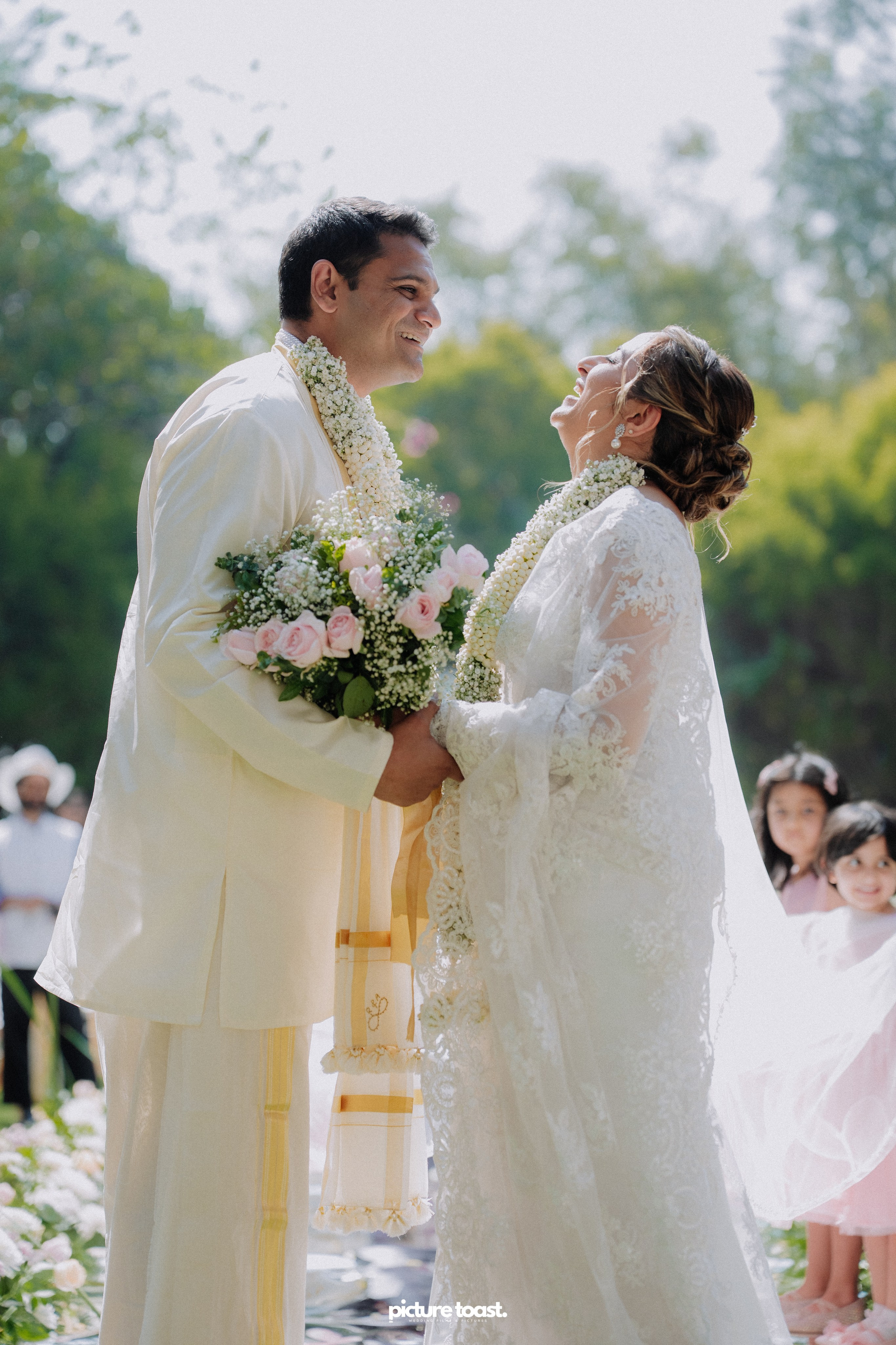 Blessing of Rajiv & Aashna. Fine art Wedding Photographers in India & Canada