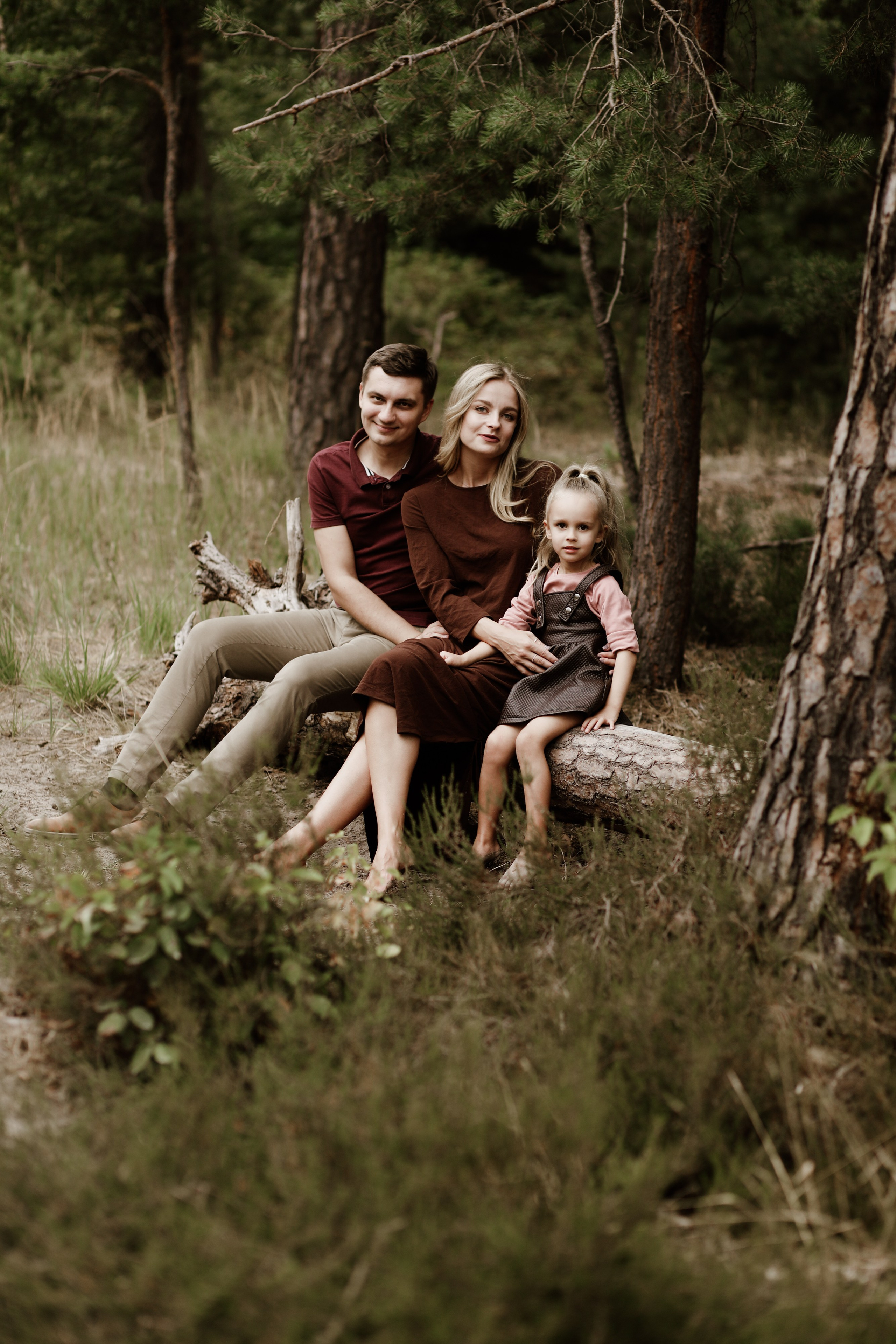 Outdoor Familienshooting mit Kindern im Haßlocher Wald