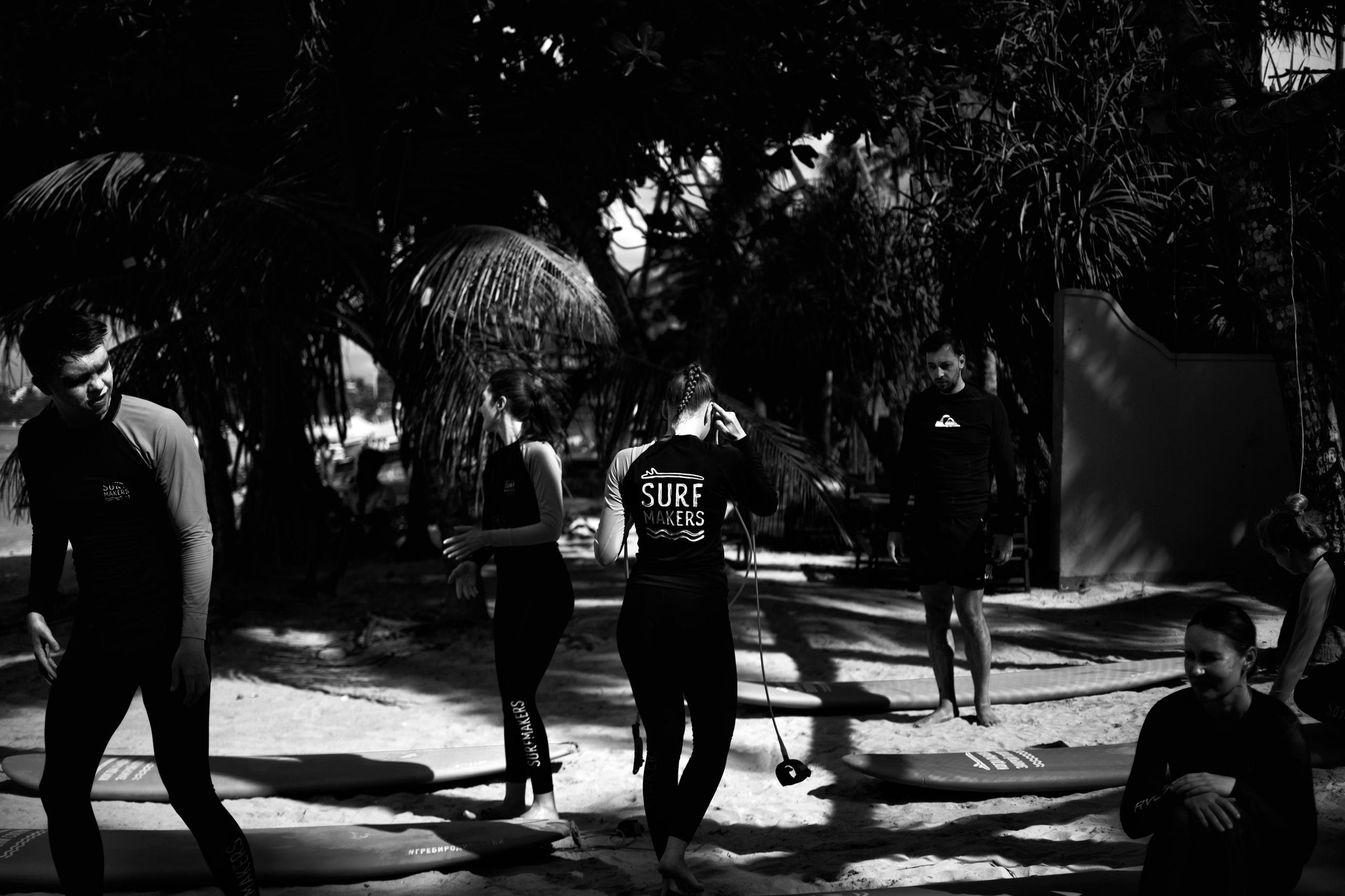 Surfcamp Black&White. Photographer Sri Lanka