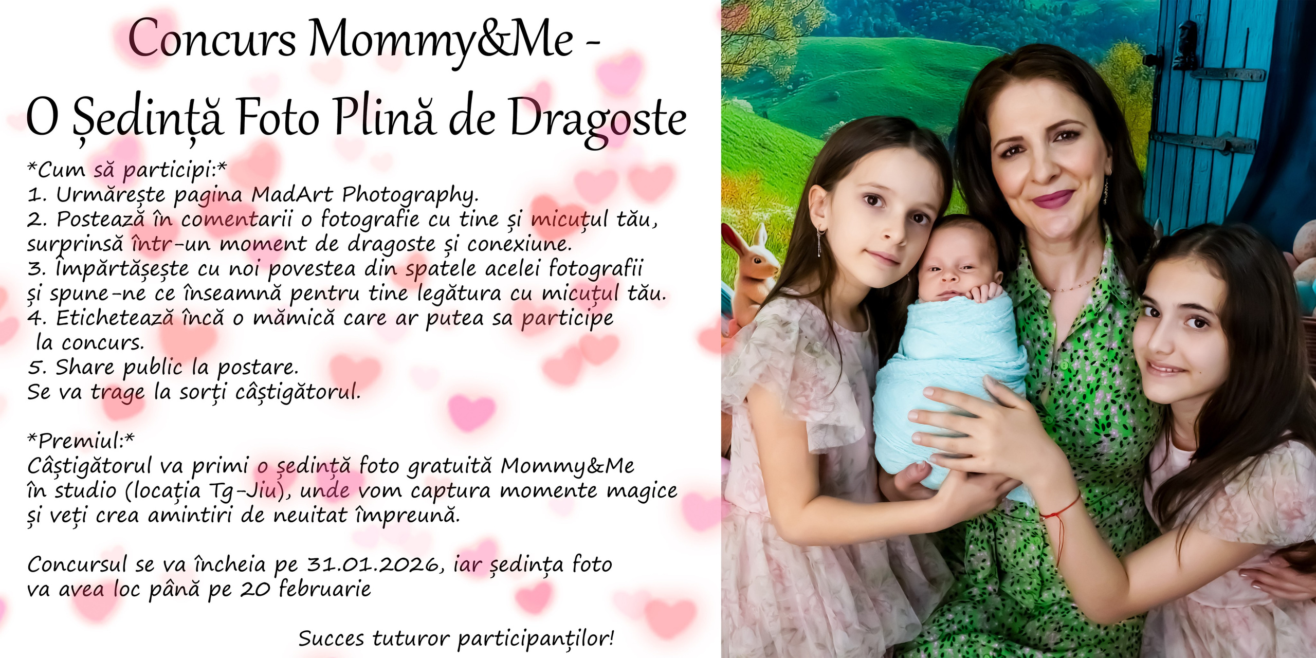 Concurs Mommy&Me - O Ședință Foto Plină de Dragoste. MadArt Photography