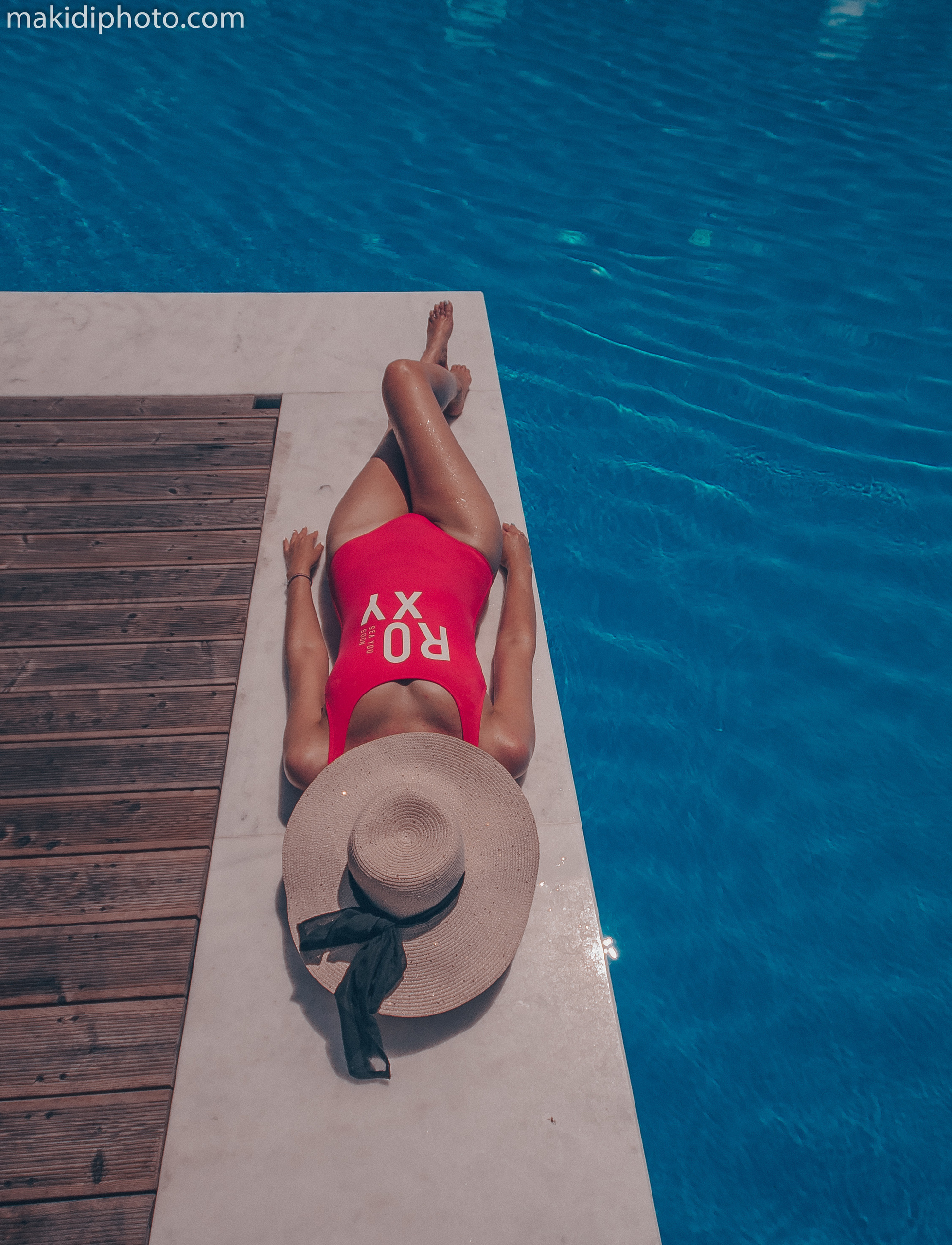 My beautiful girl. Photographer at Santorini