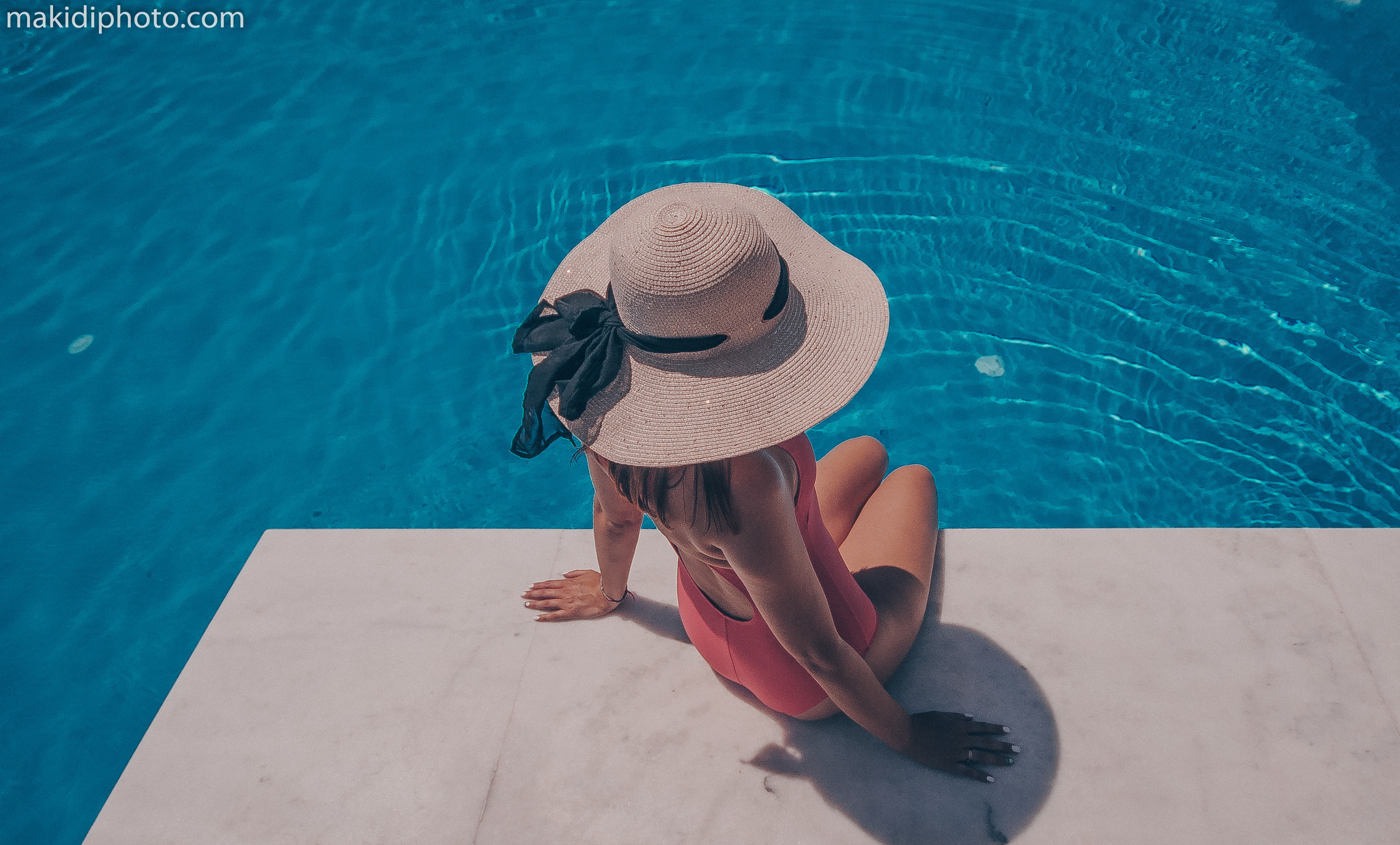 My beautiful girl. Photographer at Santorini