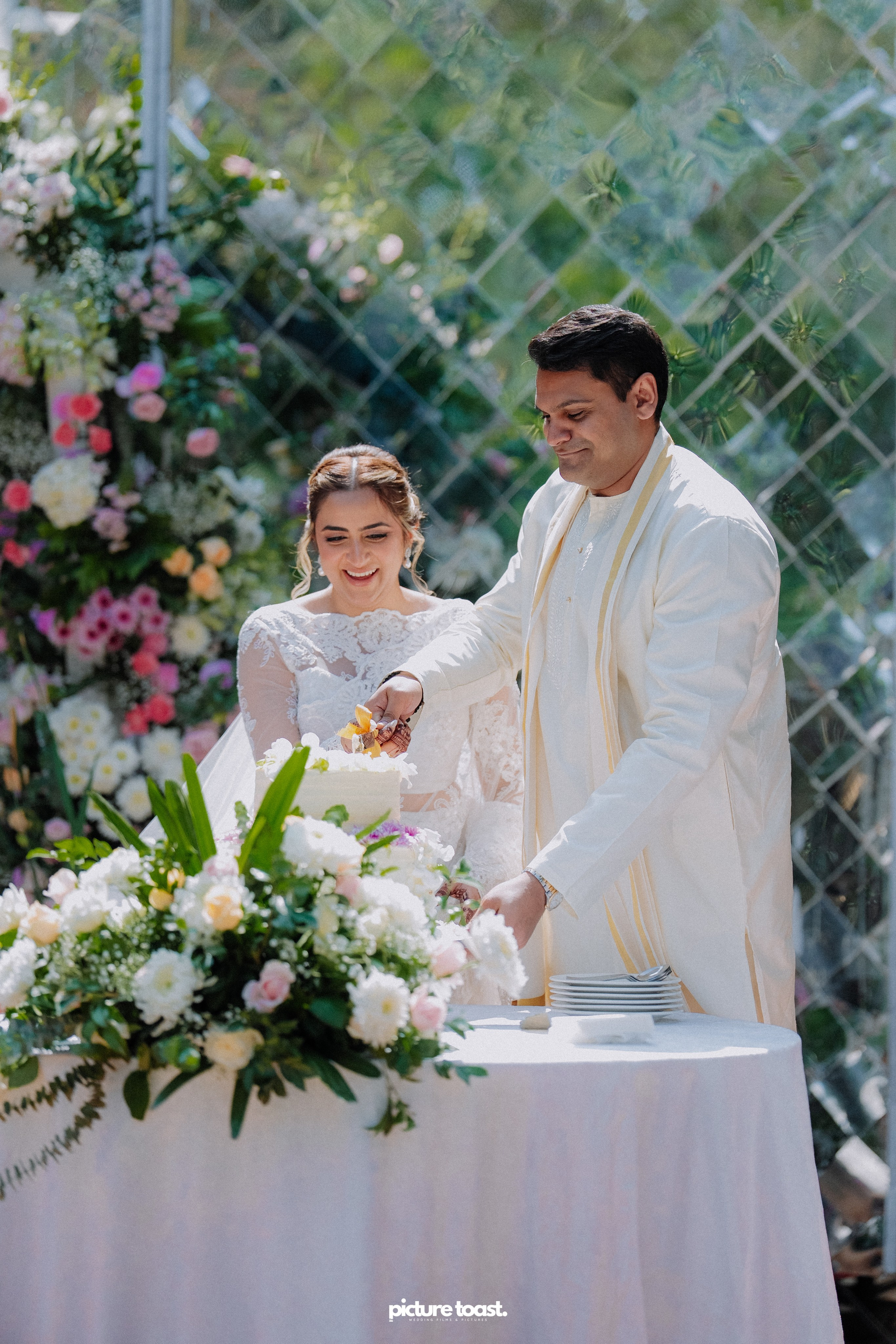 Blessing of Rajiv & Aashna. Fine art Wedding Photographers in India & Canada