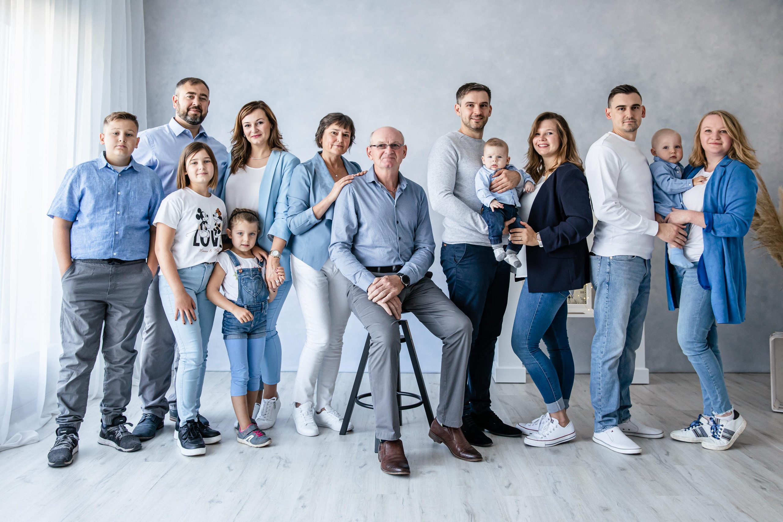 Familien Fotoshooting im Studio