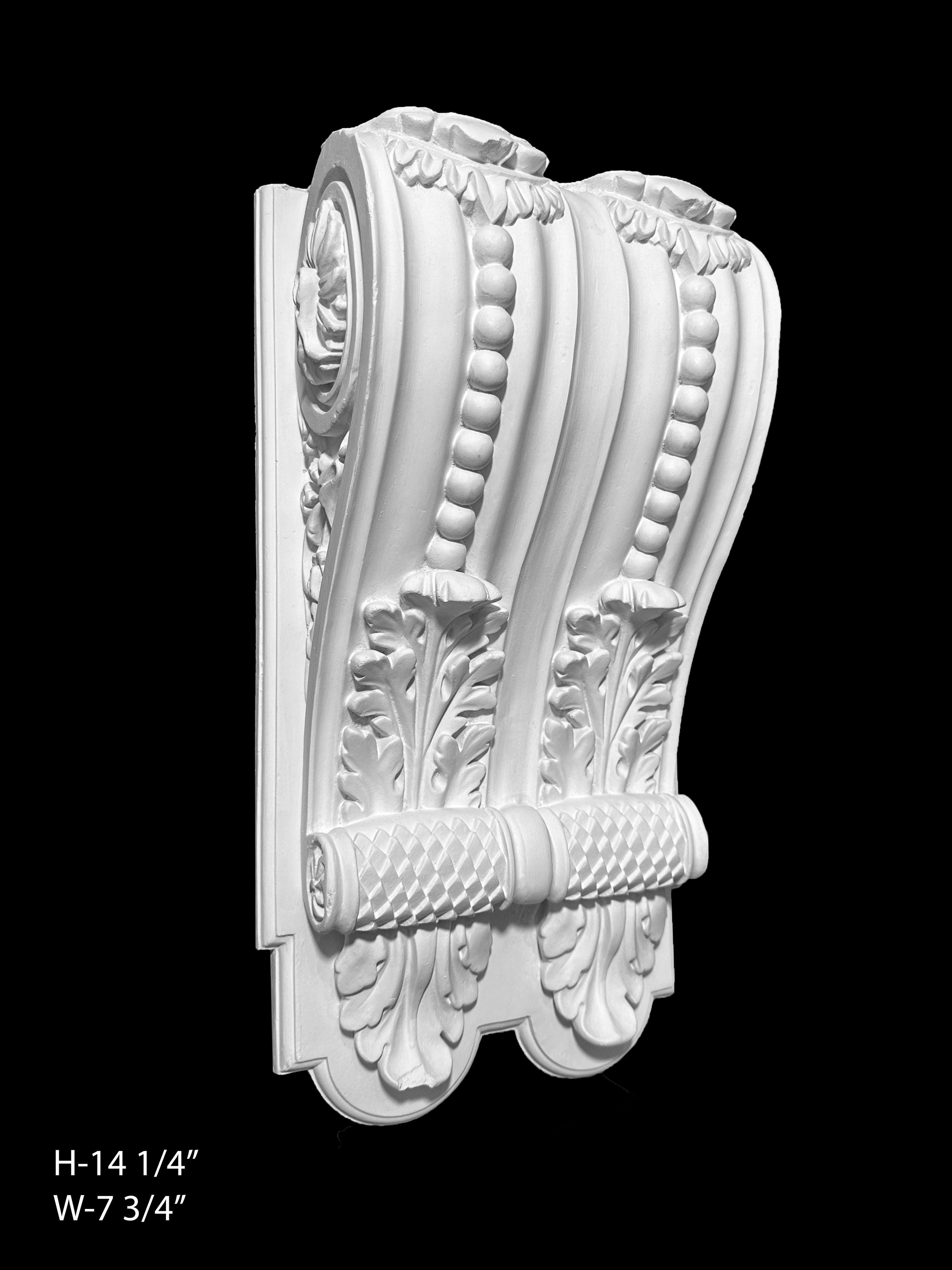 Corbels. Plaster molding