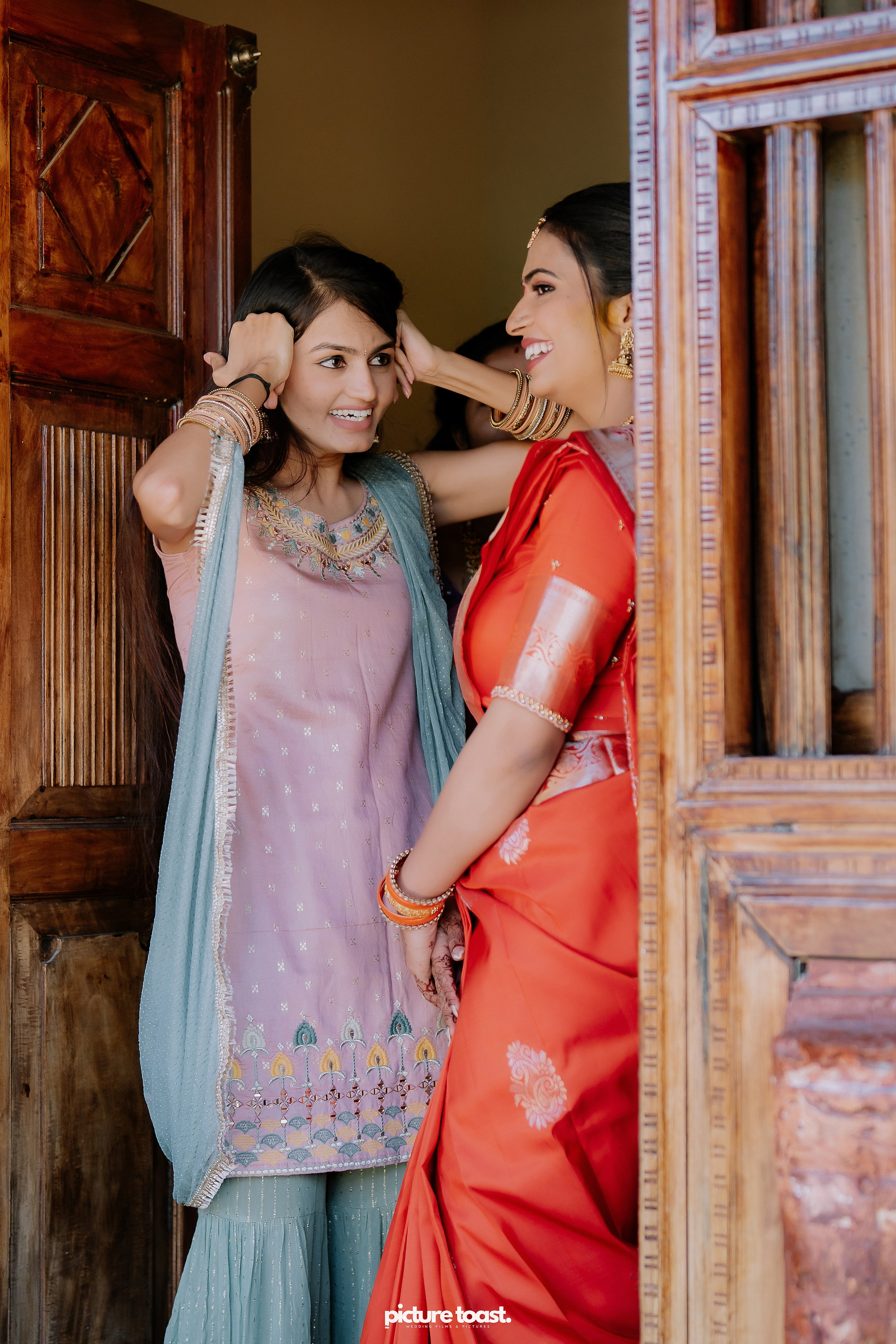 Wrapped in love and tradition. Fine art Wedding Photographers in India & Canada