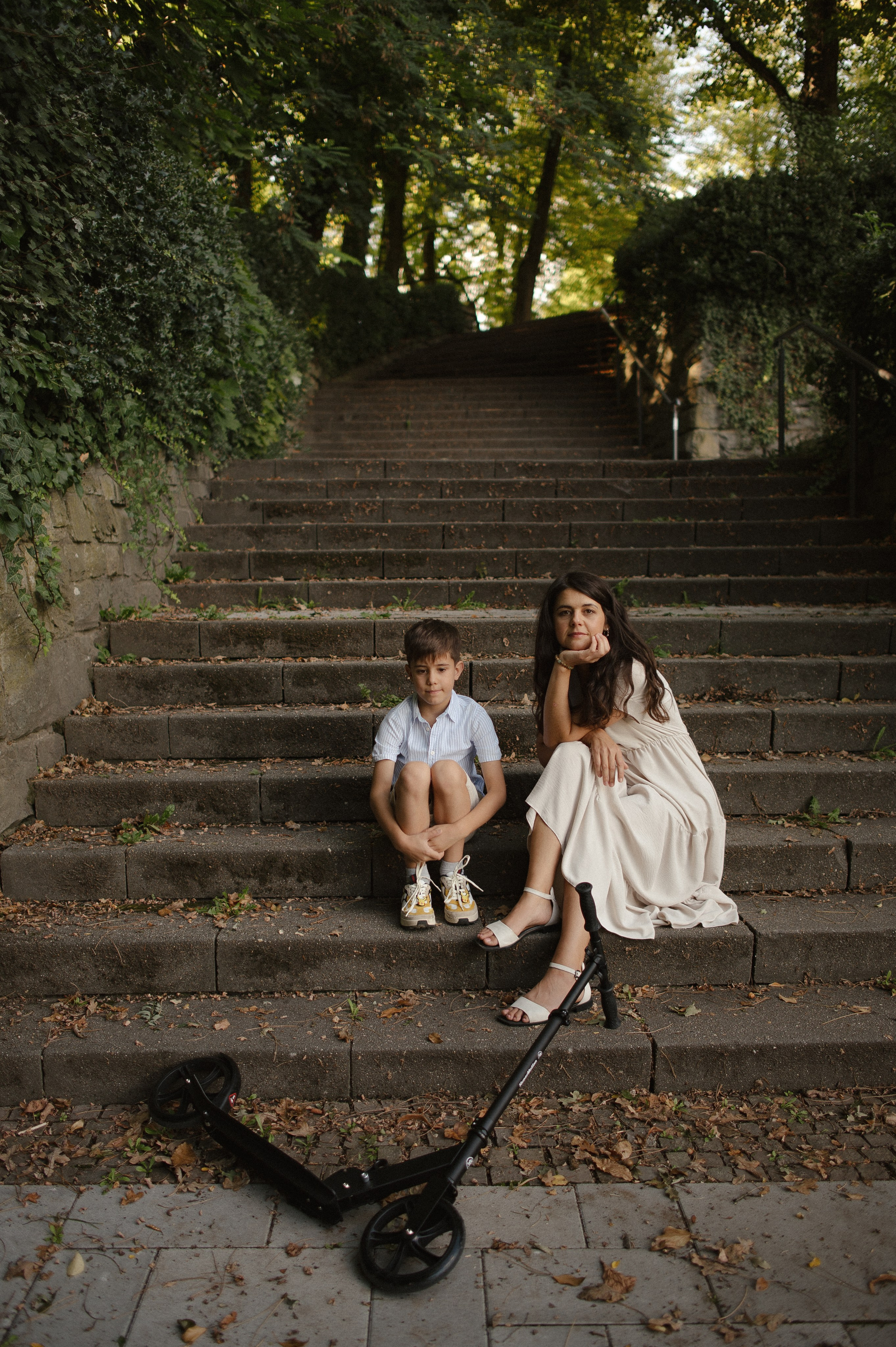 Lena, Andrey i samokat